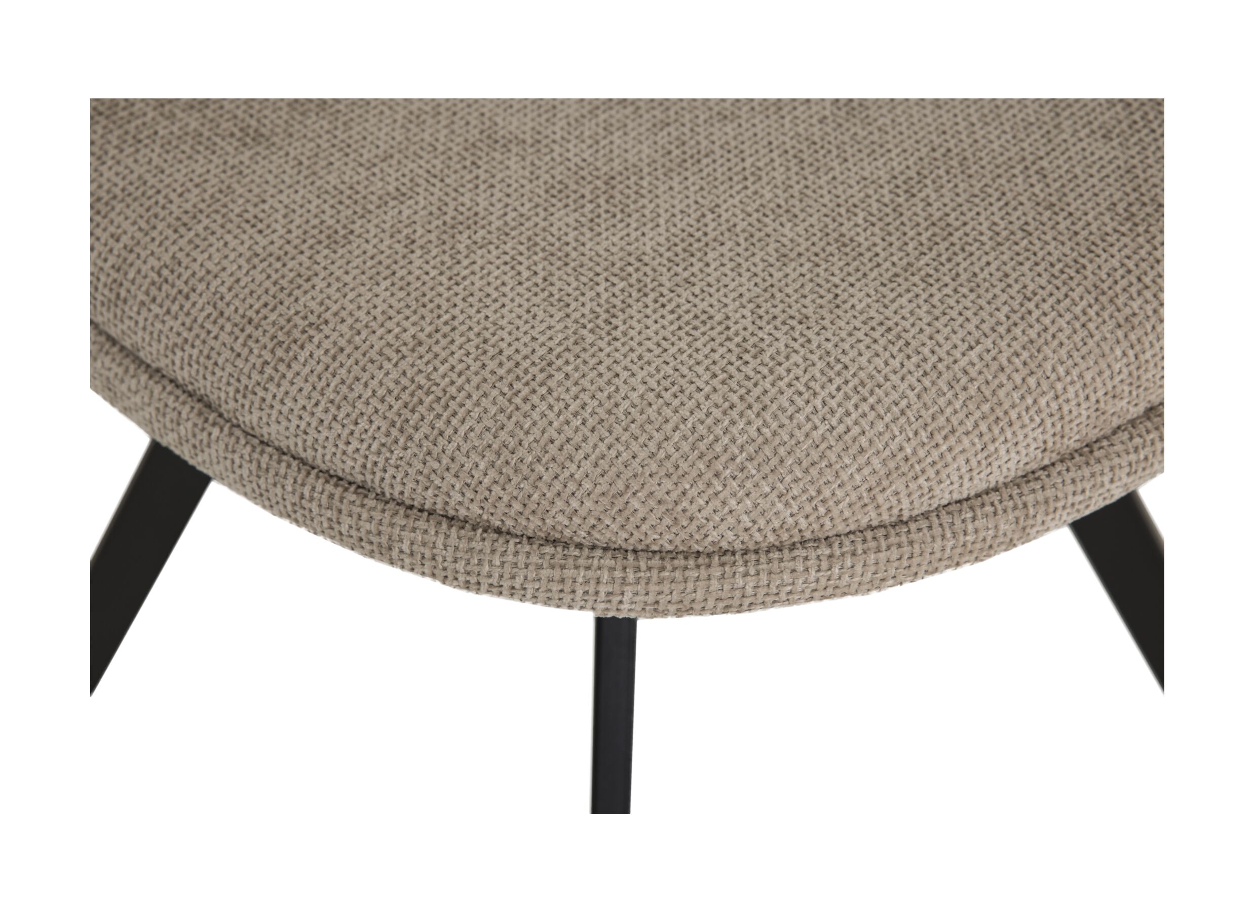 Detailfoto - Stoel Siren 47x57x88cm - polyestervezel - beige