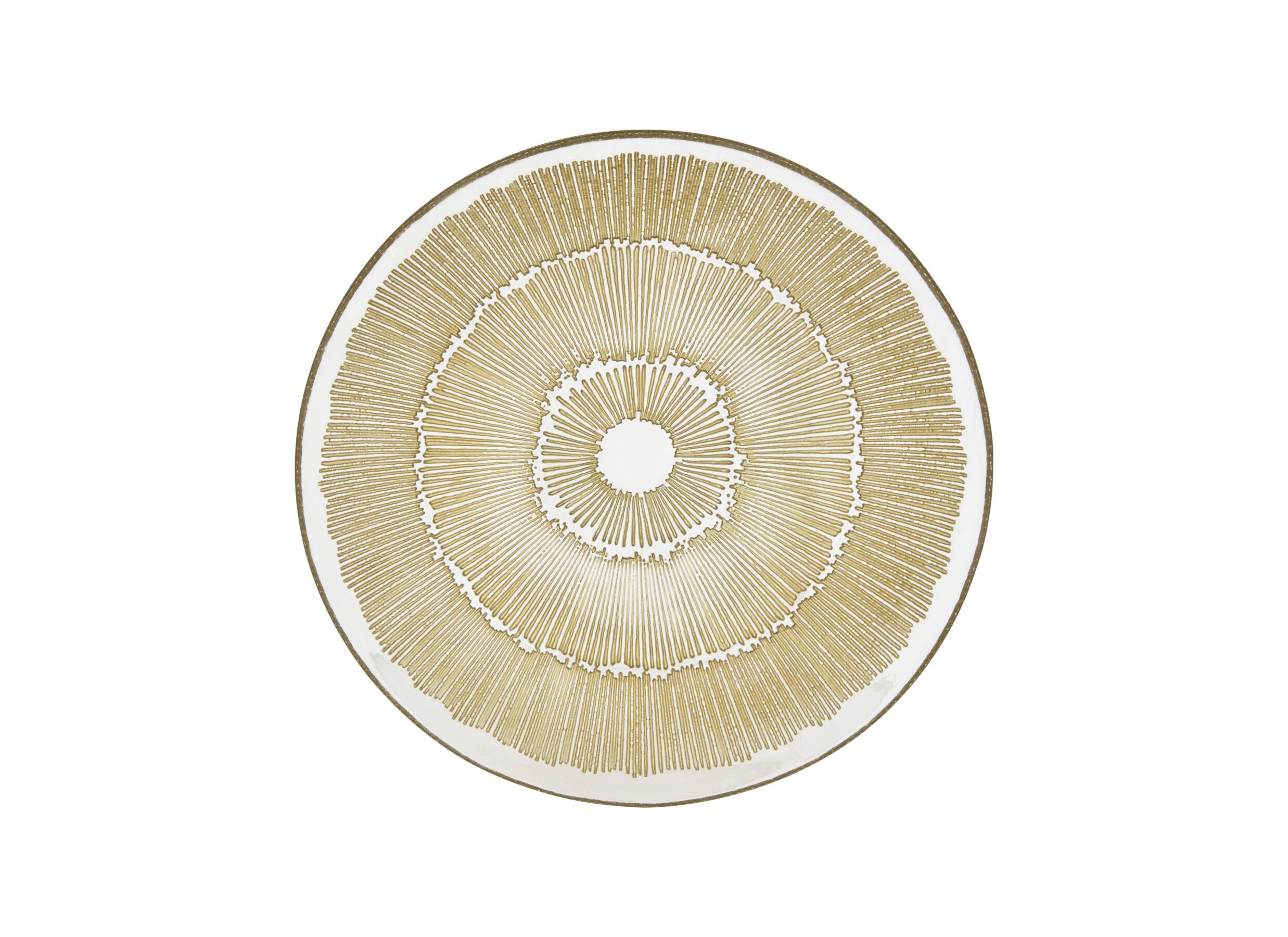 Aperçu - Plat Celeste Ø30cm - verre - doré