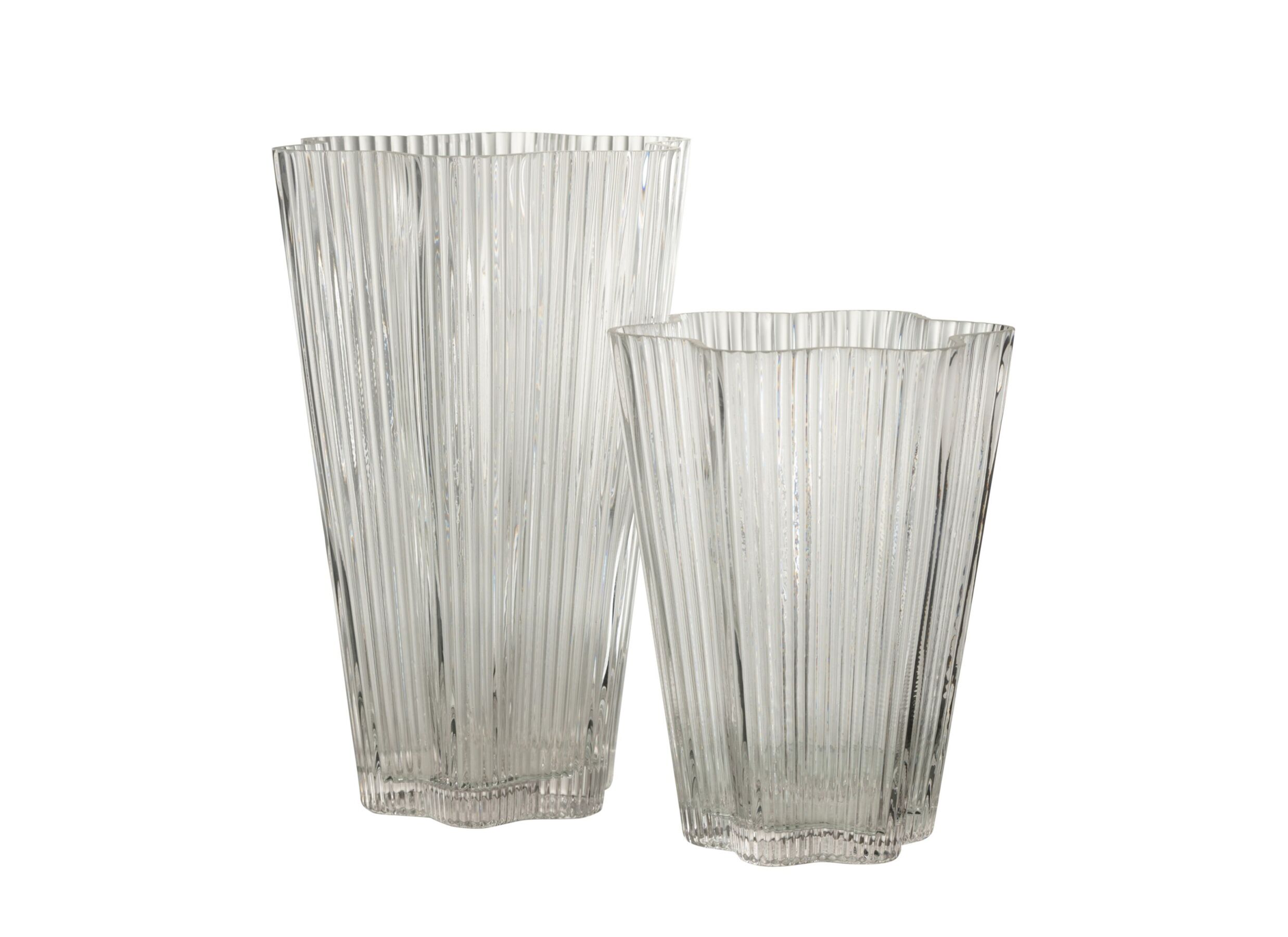 Photo ensemble - Vase Clara H26,5cm - verre - transparent