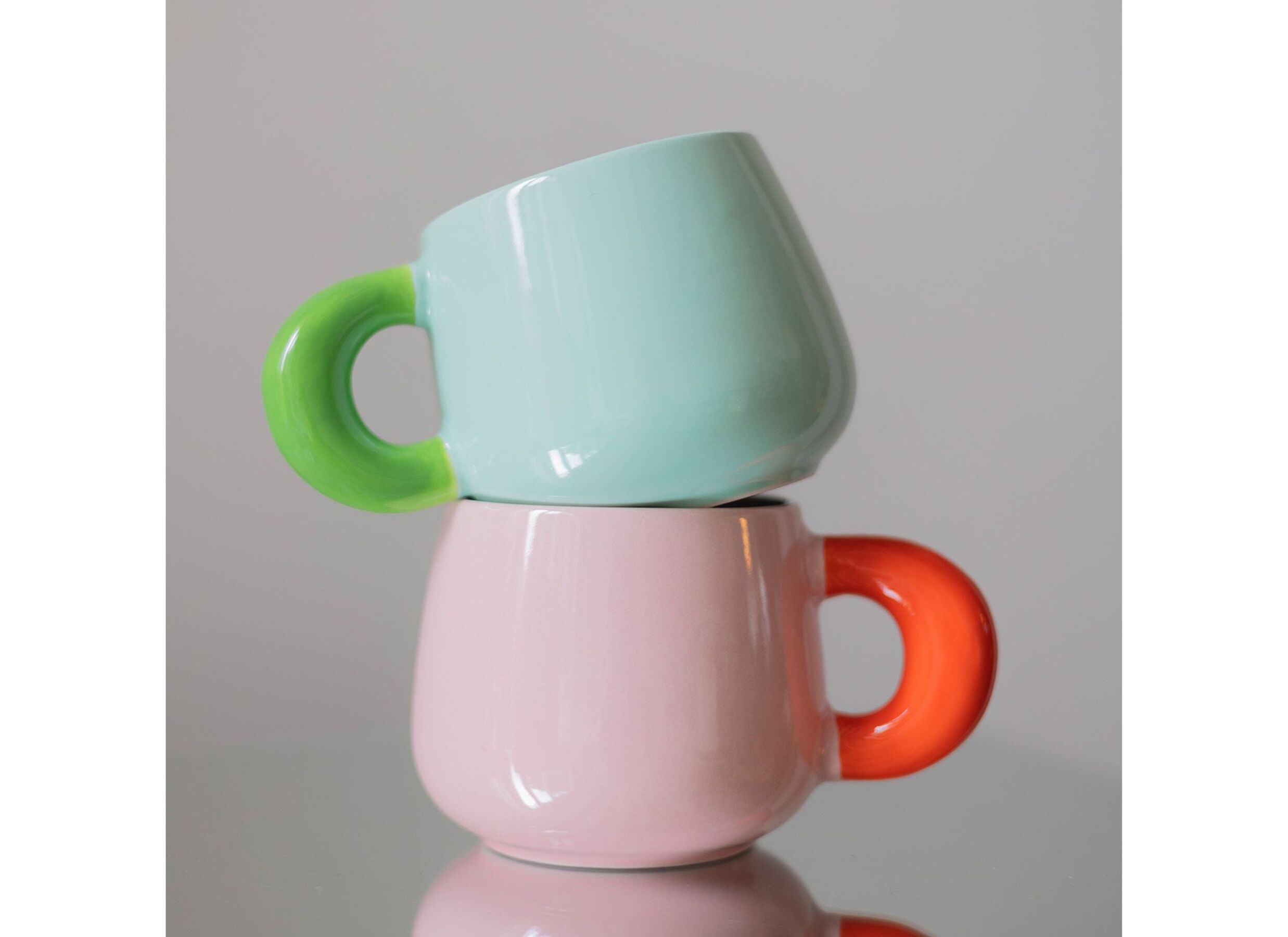 Foto ambiance - Mug Coco 47cl - céramique - rose