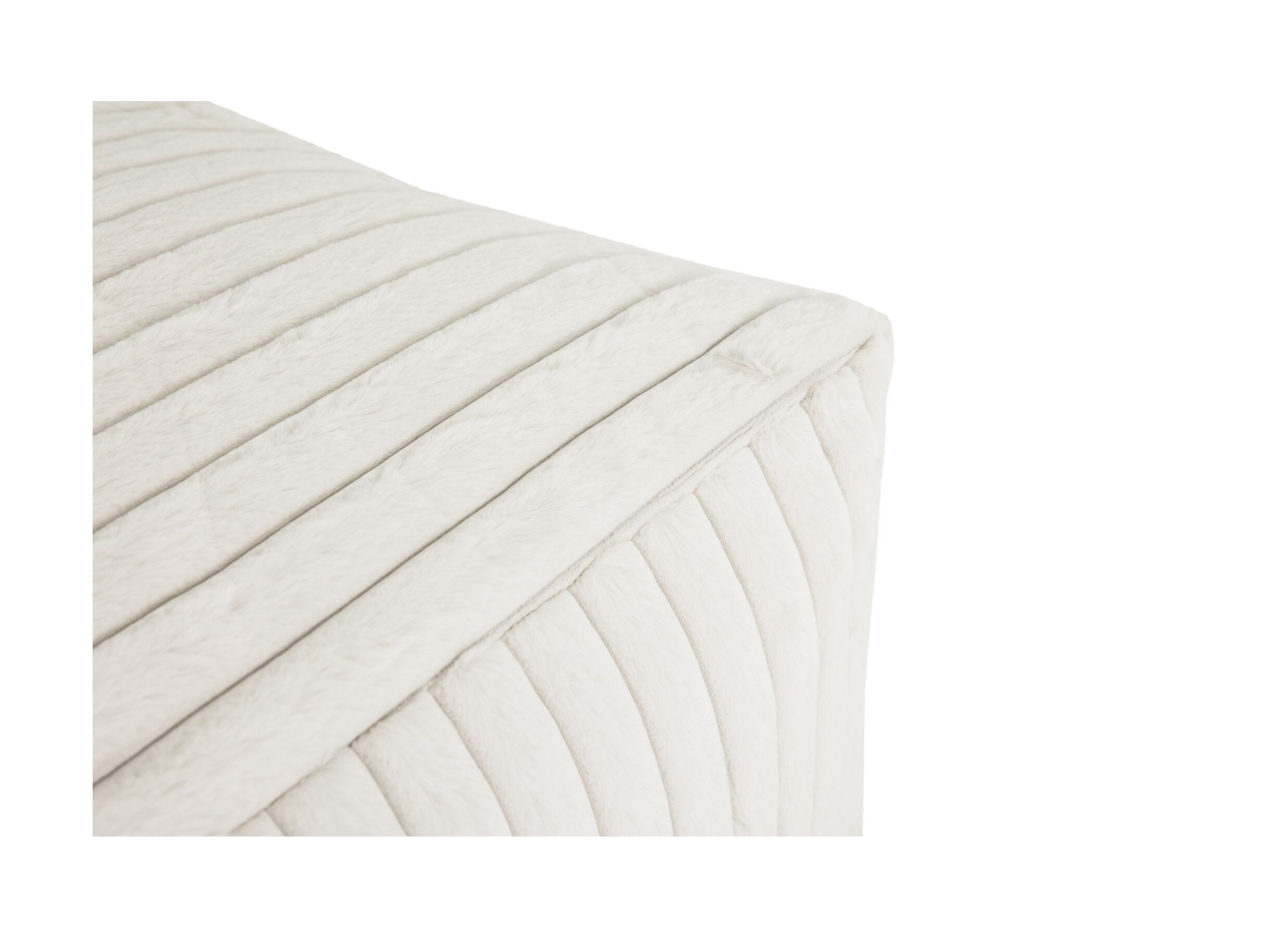 Detail - Pouf poire Nooki 50x50cm - fibre polyester - gris clair