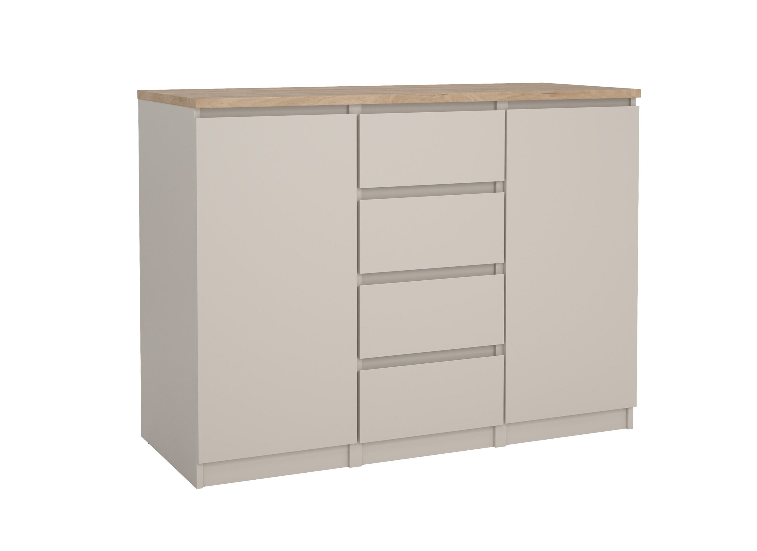 Aperçu - Commode Naia 121x50x91cm - décor - cashmere/jackson hickory