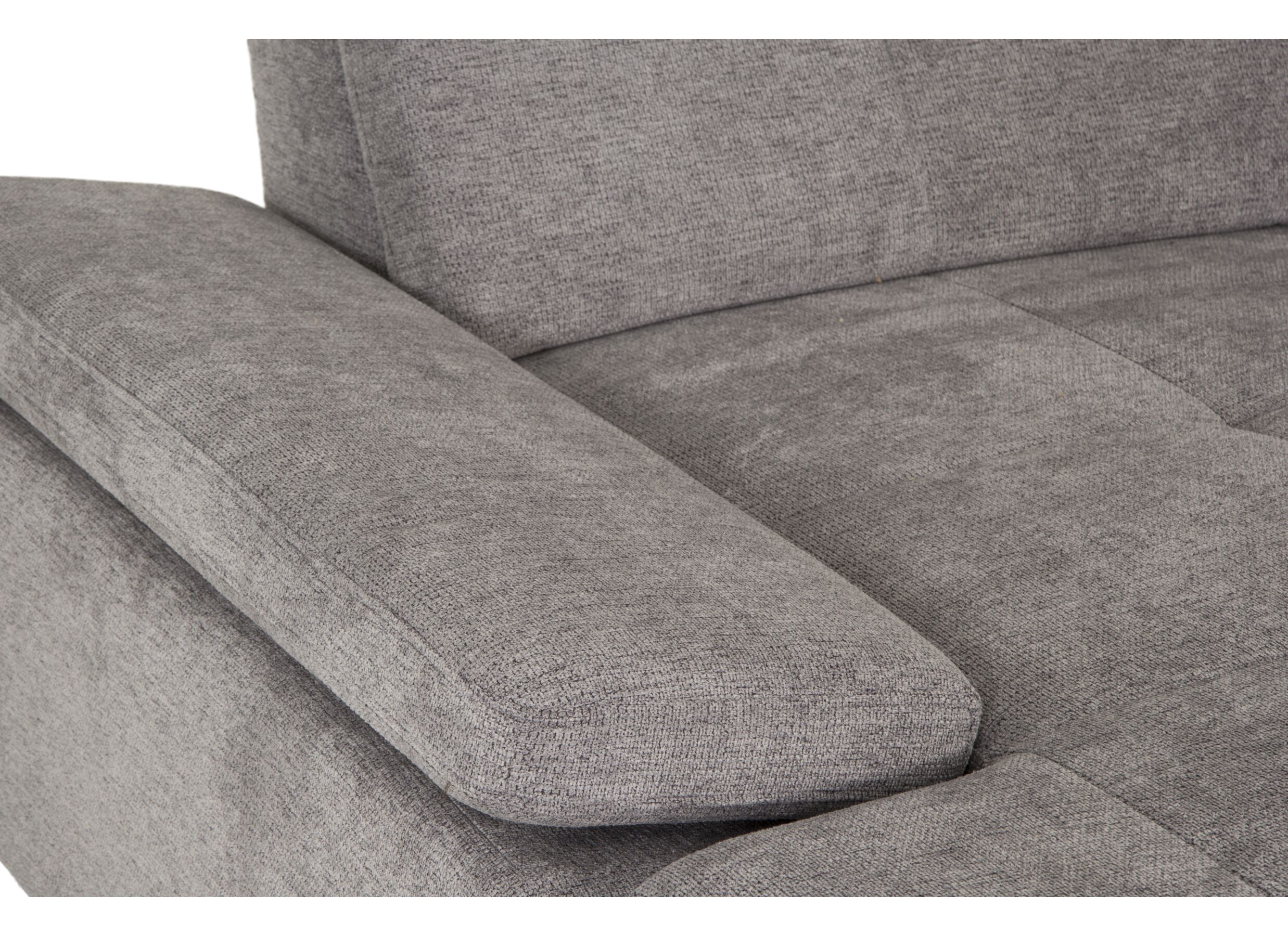 Canapé d'angle Artus 371x260m - tissu - gris