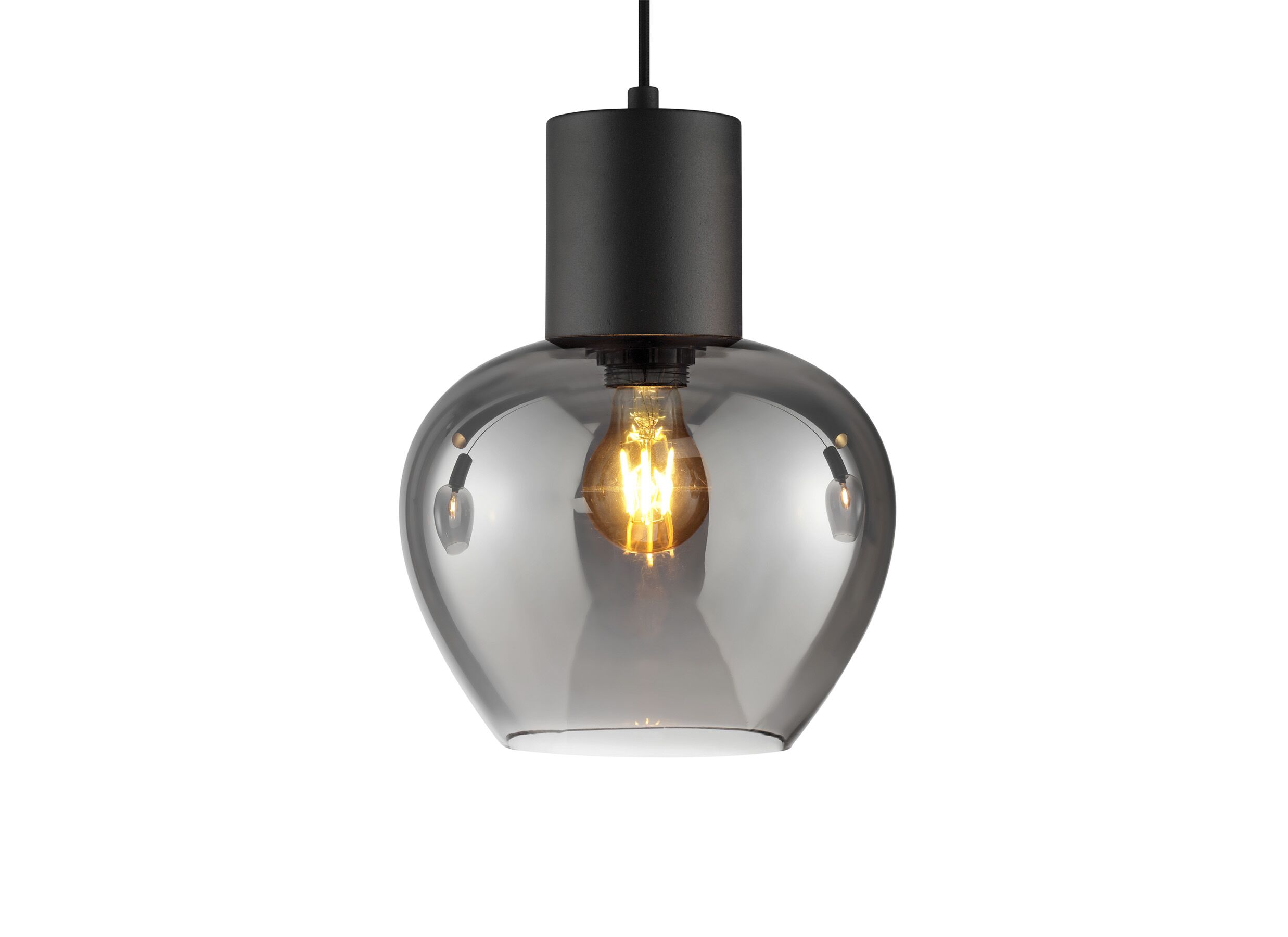 Detail - Suspension Ligari 5x35W E27 black smoked