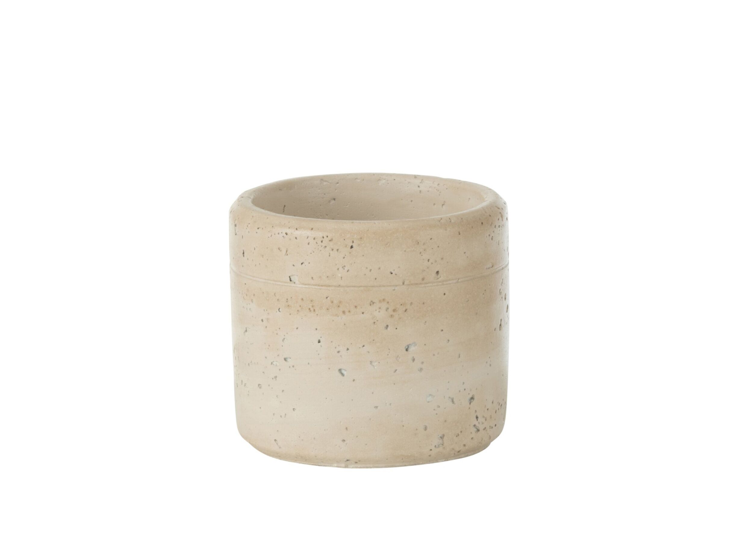 Bloempot Olina H10cm - cement - crème - Cache-pot Olina H10cm - ciment - crème