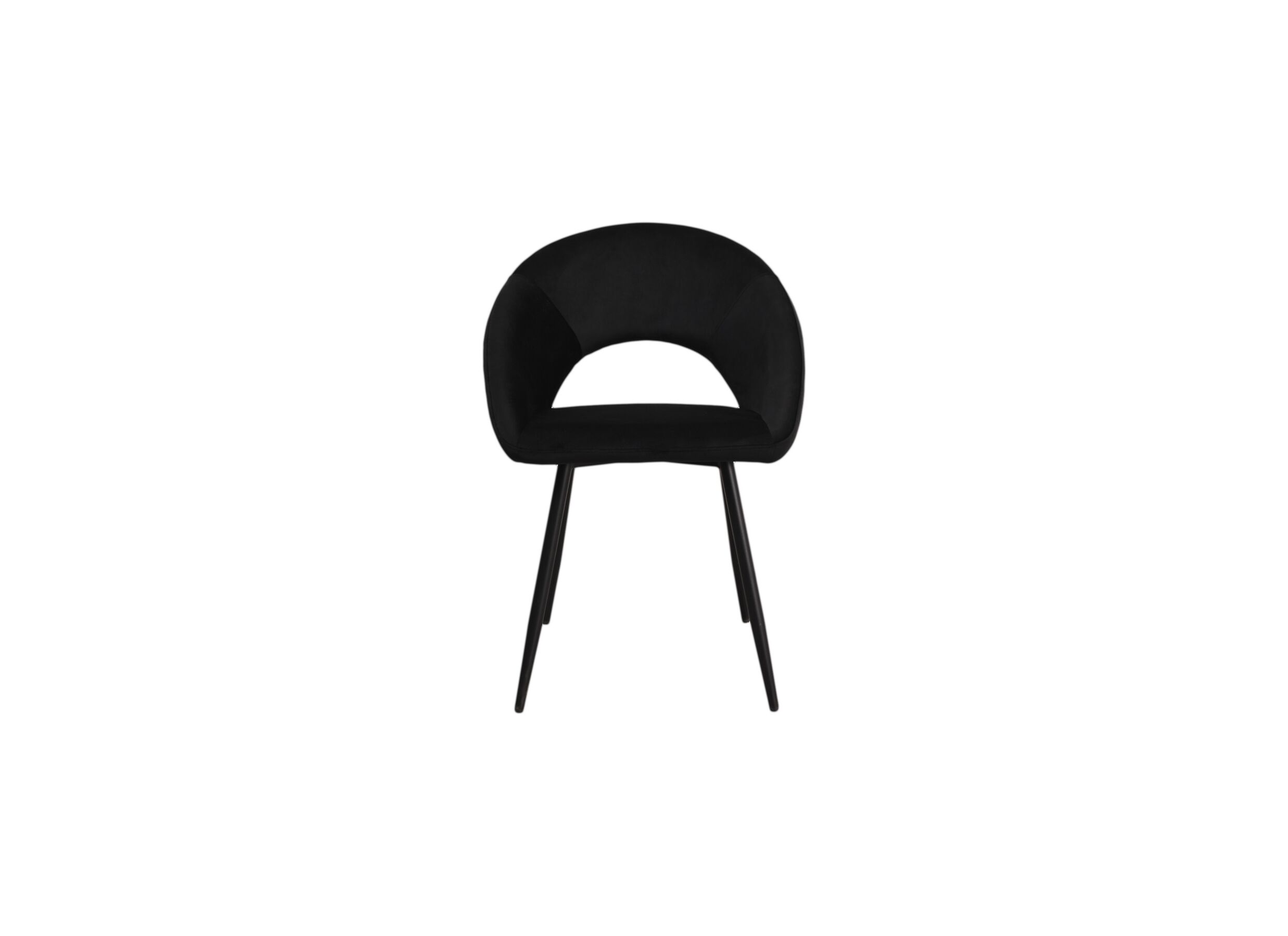 Overzichtsfoto - Stoel Imago 57,5x54,8x82,5cm - stof - zwart