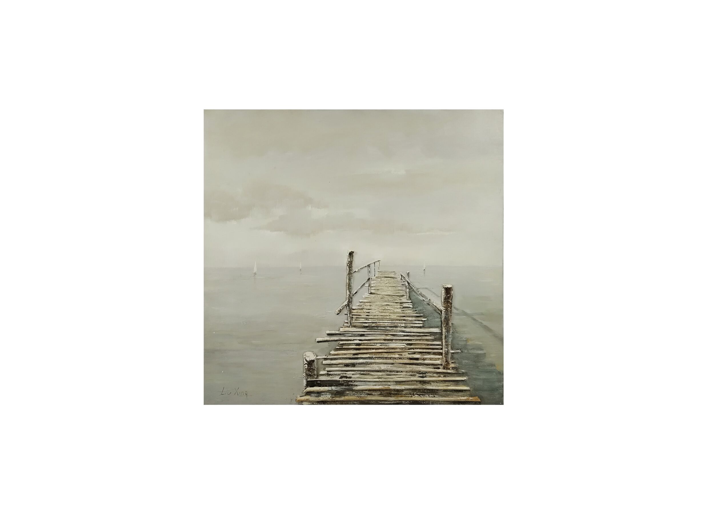 Plus Important - Peinture sur toile Into Nowhere 100x100cm