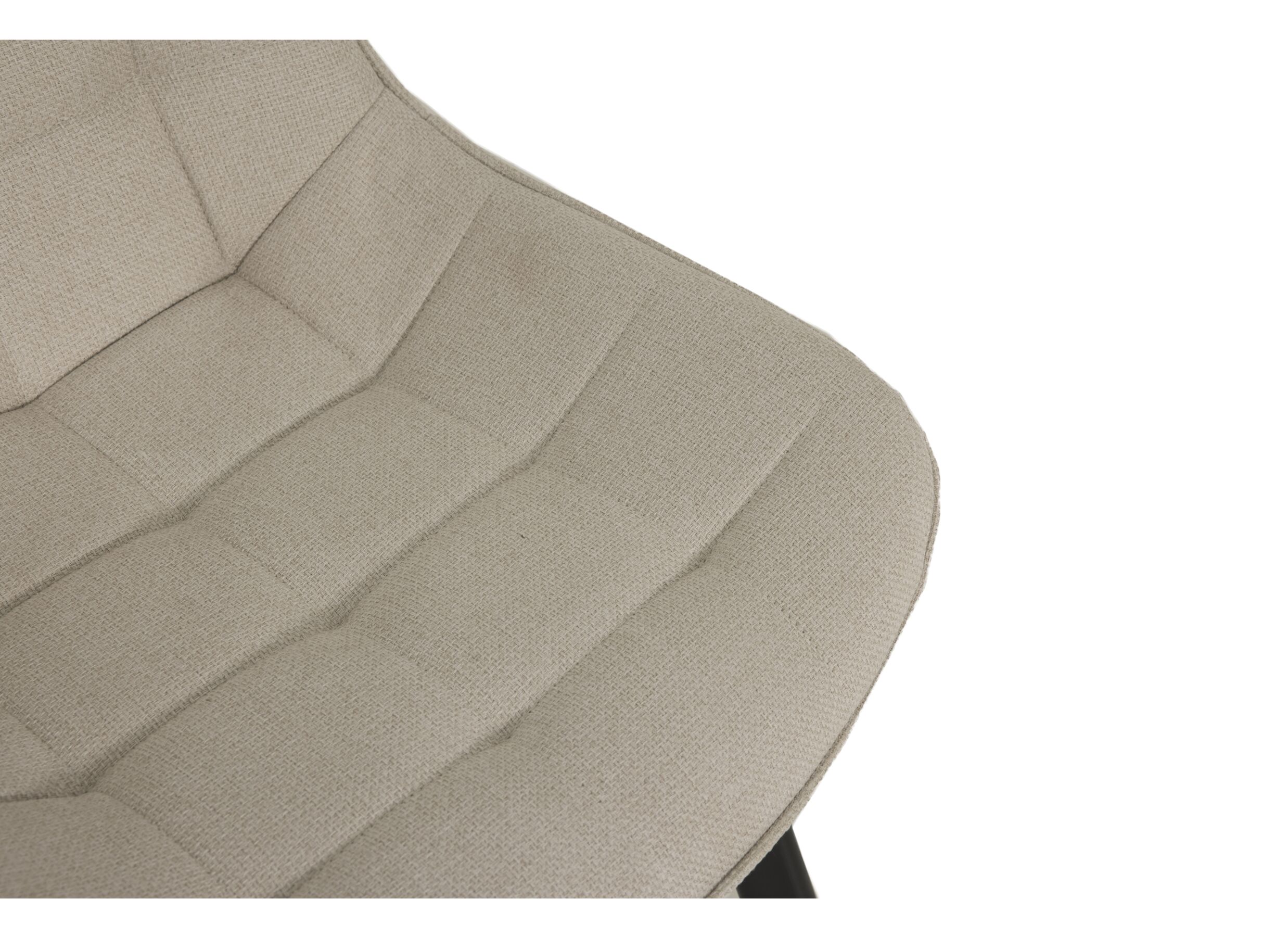 Detailfoto - Stoel Gunner 52x60,5x85cm - polyestervezel - beige