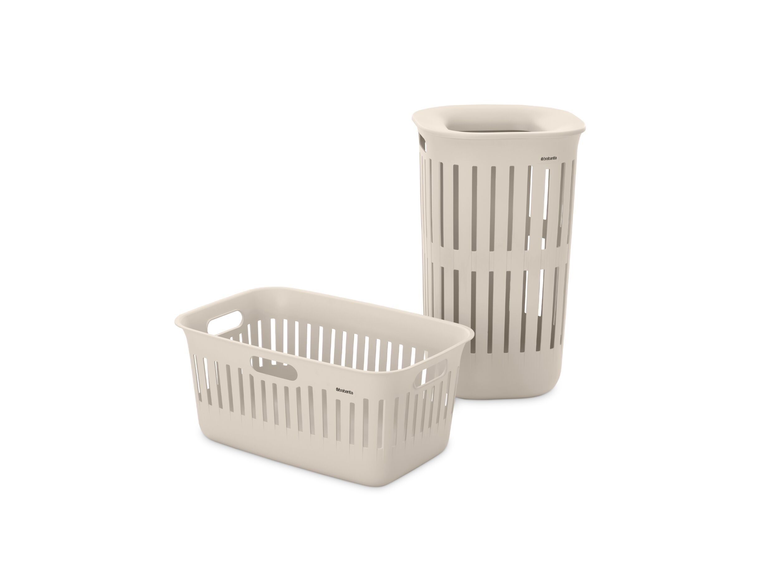 Aperçu - Panier à linge Collect-It 40L - plastique recyclé - beige