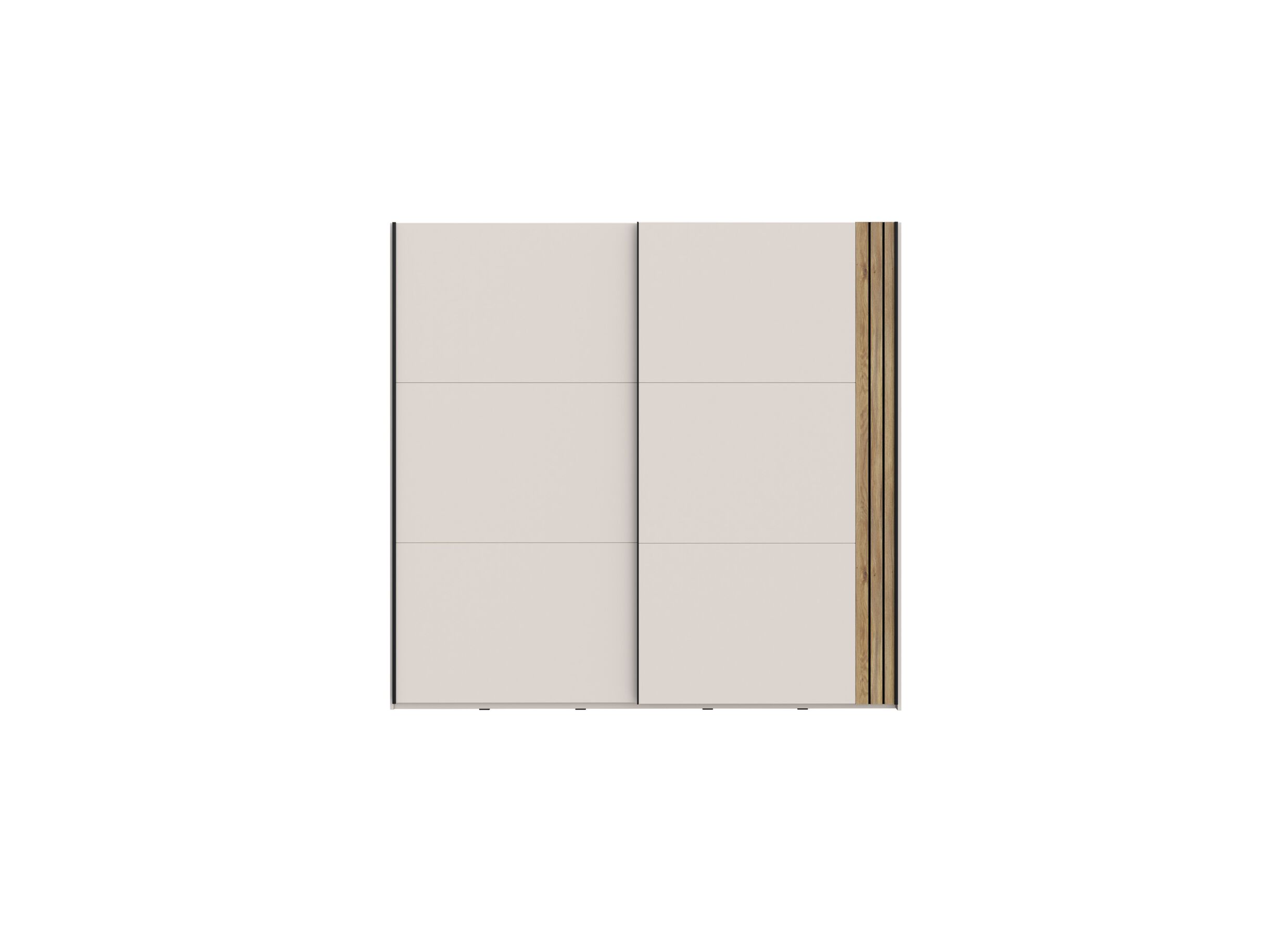 Armoire à portes coulissantes Waikato 220cm - décor - chêne mauvella/sable