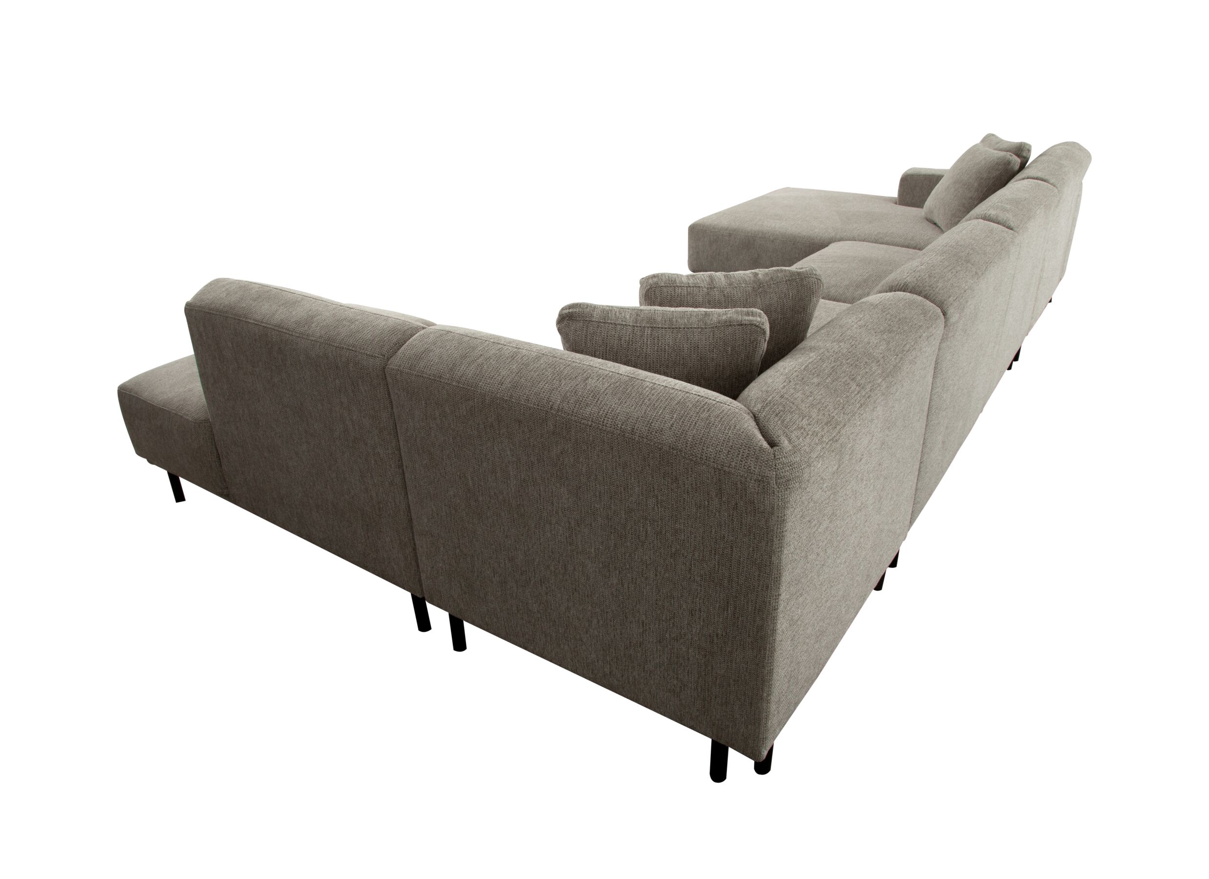 Overzichtsfoto - Hoeksalon Kent 390x230cm - stof - grijs