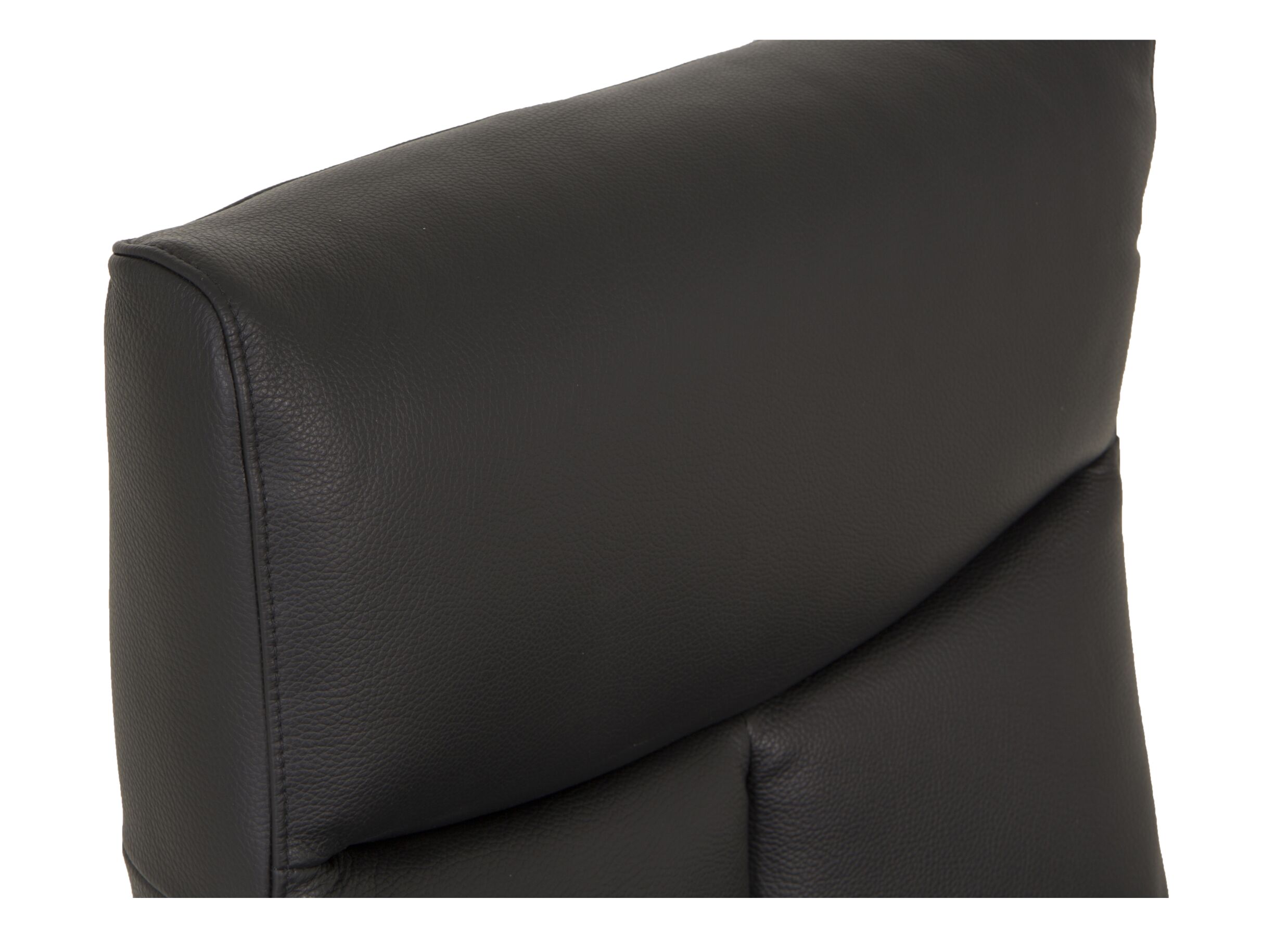 Relaxzetel 8001 elektrisch - leder - zwart
