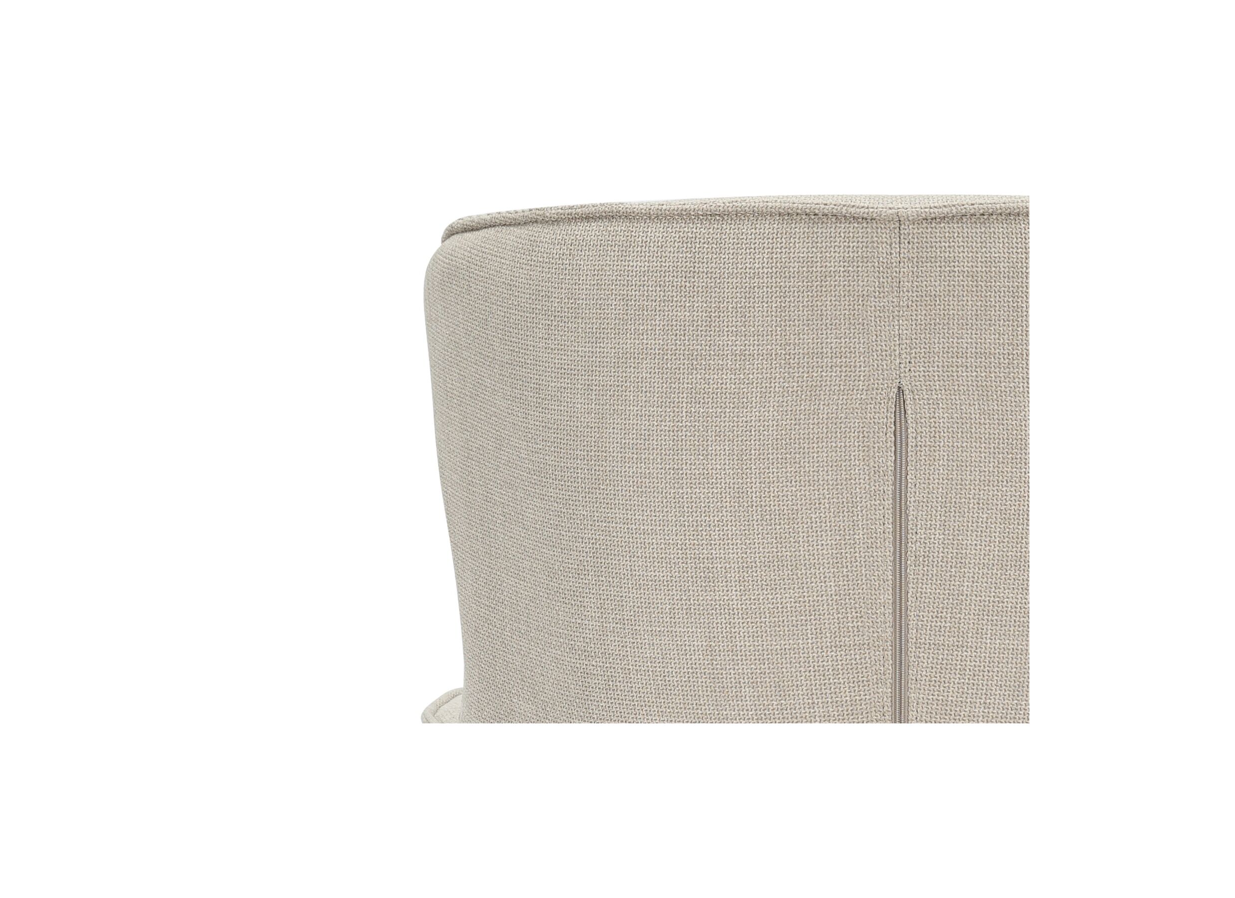 Detail - Fauteuil pivotant Moana 76x87,5x90cm - fibre polyester - beige