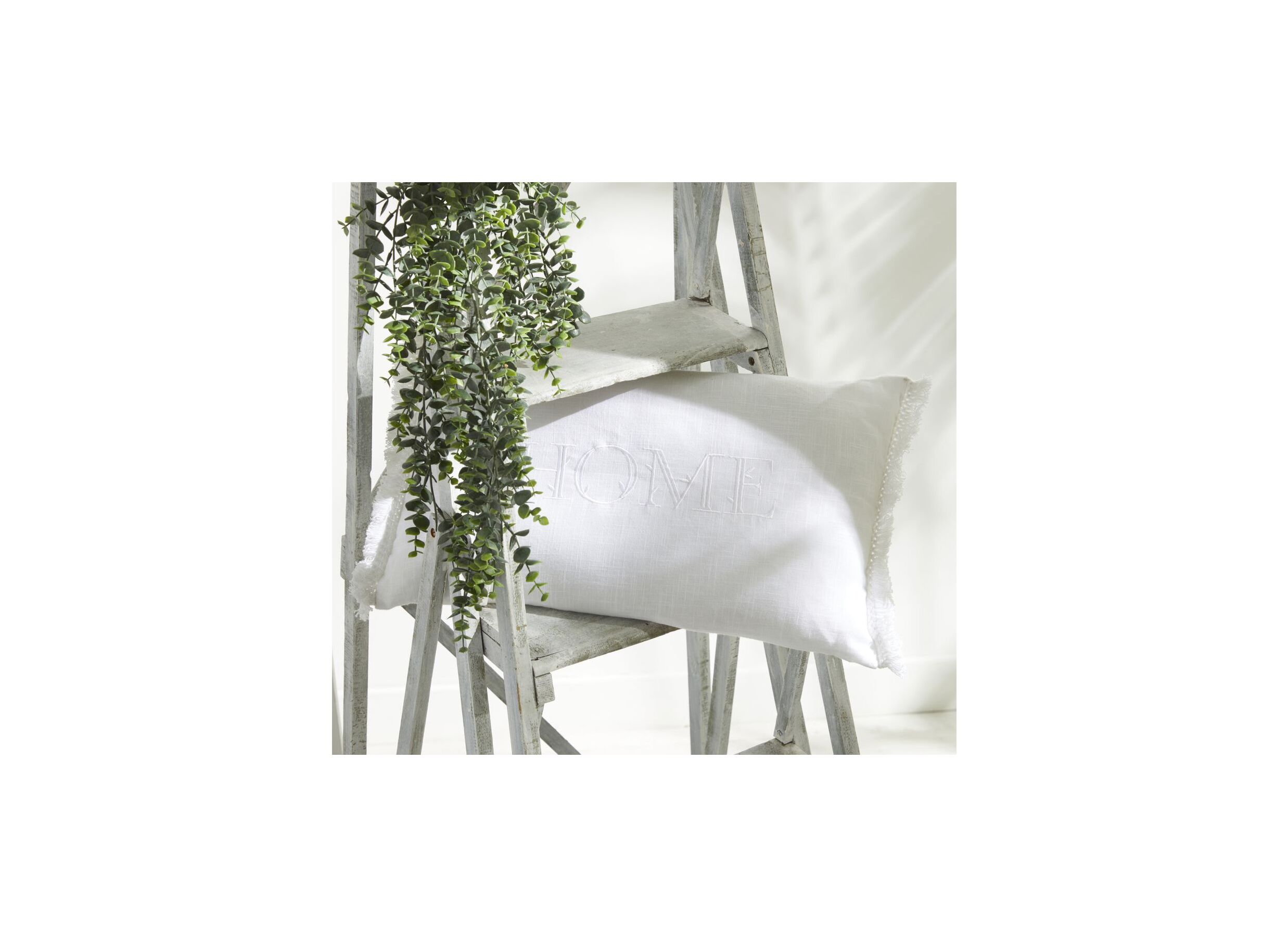 Kussen Capucine Charme 50x30cm - katoen - wit