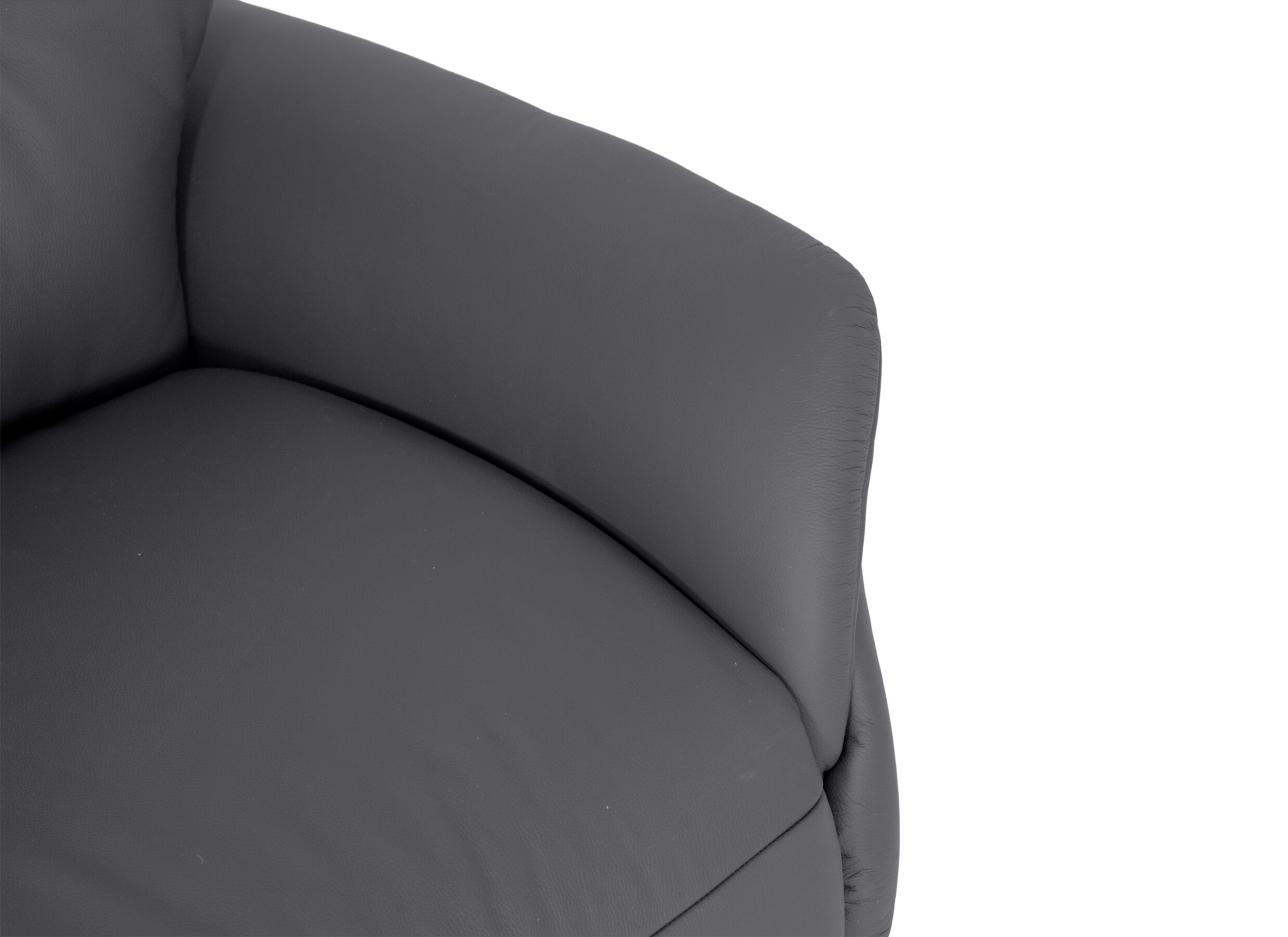 Detail - Fauteuil relax 7051.57V+Z6 électrique – cuir – gris avec grande hauteur et profondeur d’assise
