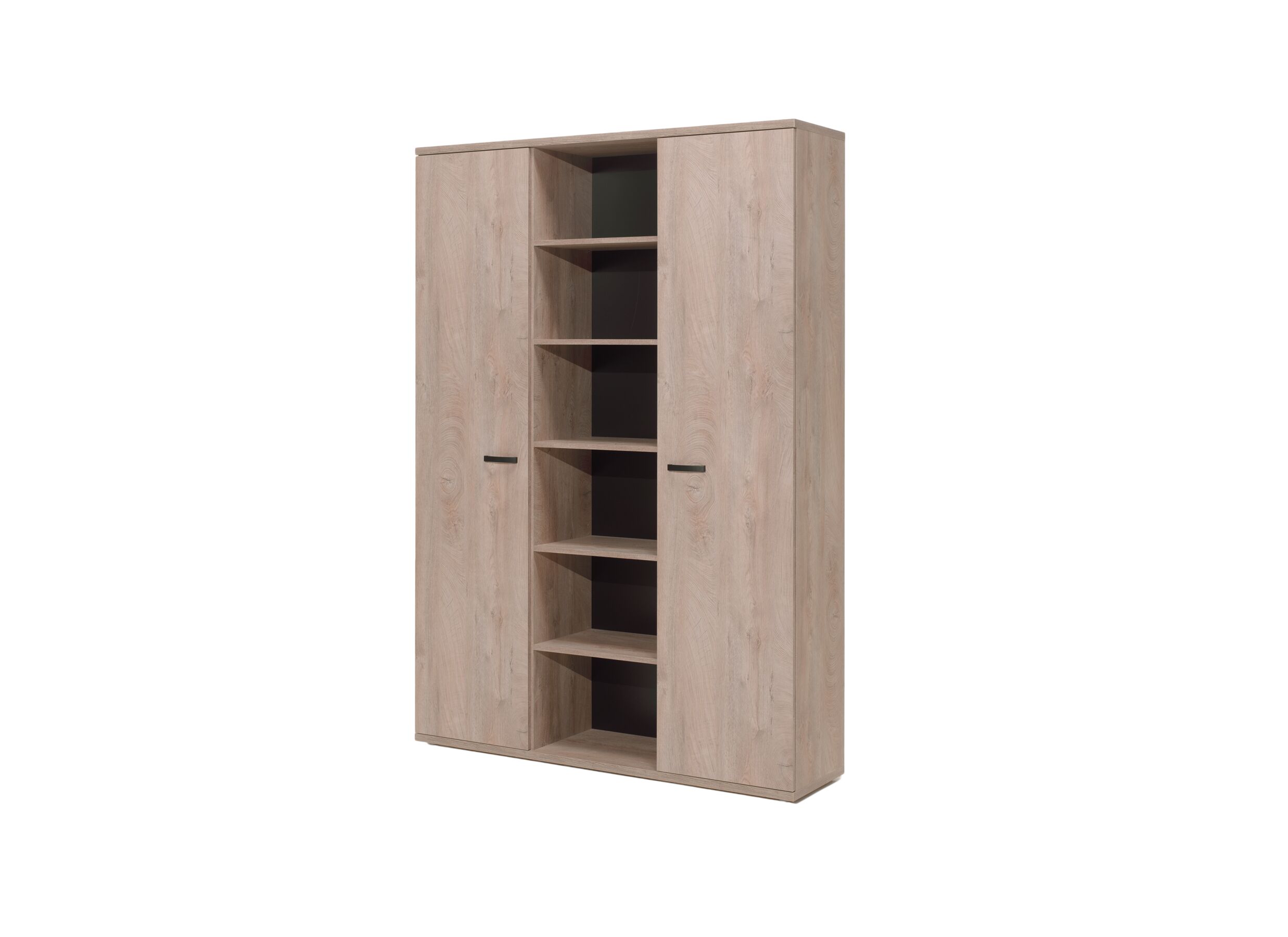 Boekenkast Rio 2 160x40x222cm - melamine - humus eik