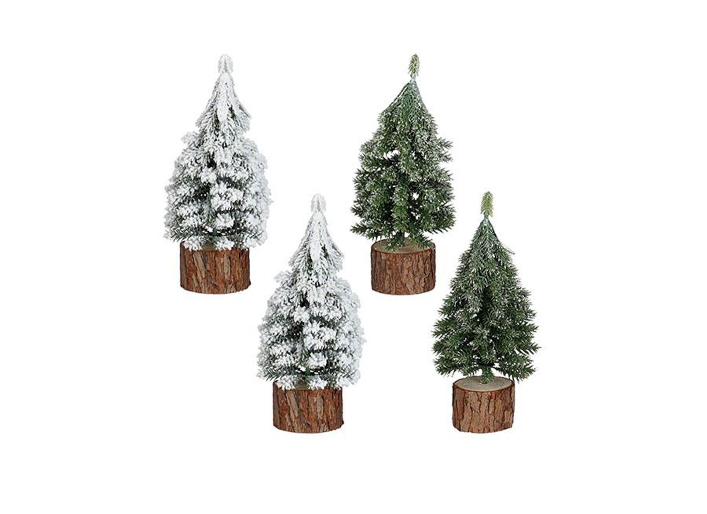 Hoofdfoto - Kerstboom Ø8xH19cm - kunststof - groen