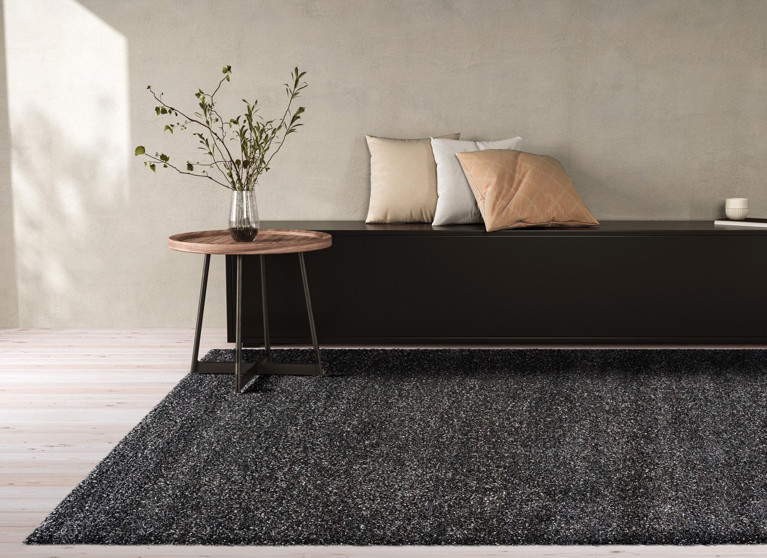 Sfeerfoto - Tapijt Medusa 80x150cm - polyester - donkergrijs