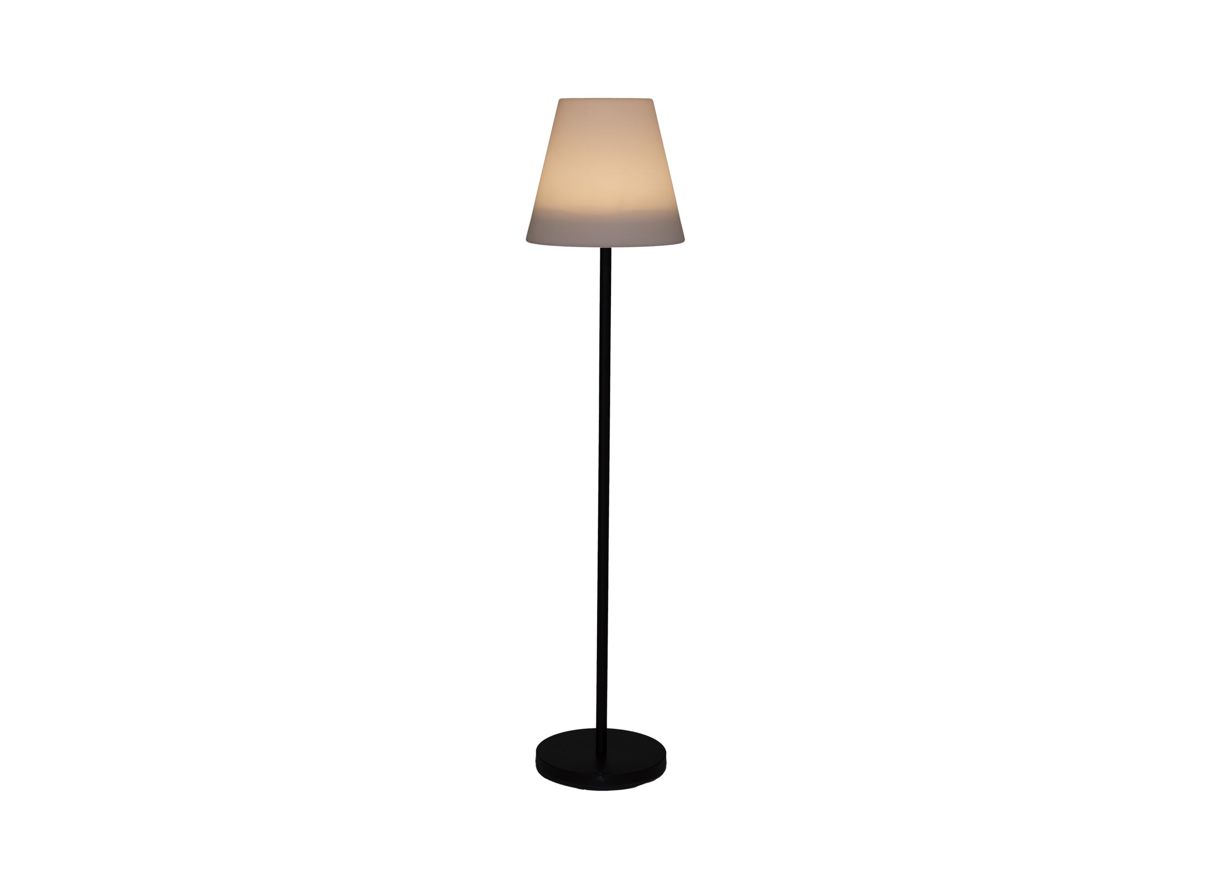 Staande lamp Rony LED H150cm - metaal/kunststof - wit - Lampadaire Rony LED H150cm - métal/plastique - blanc