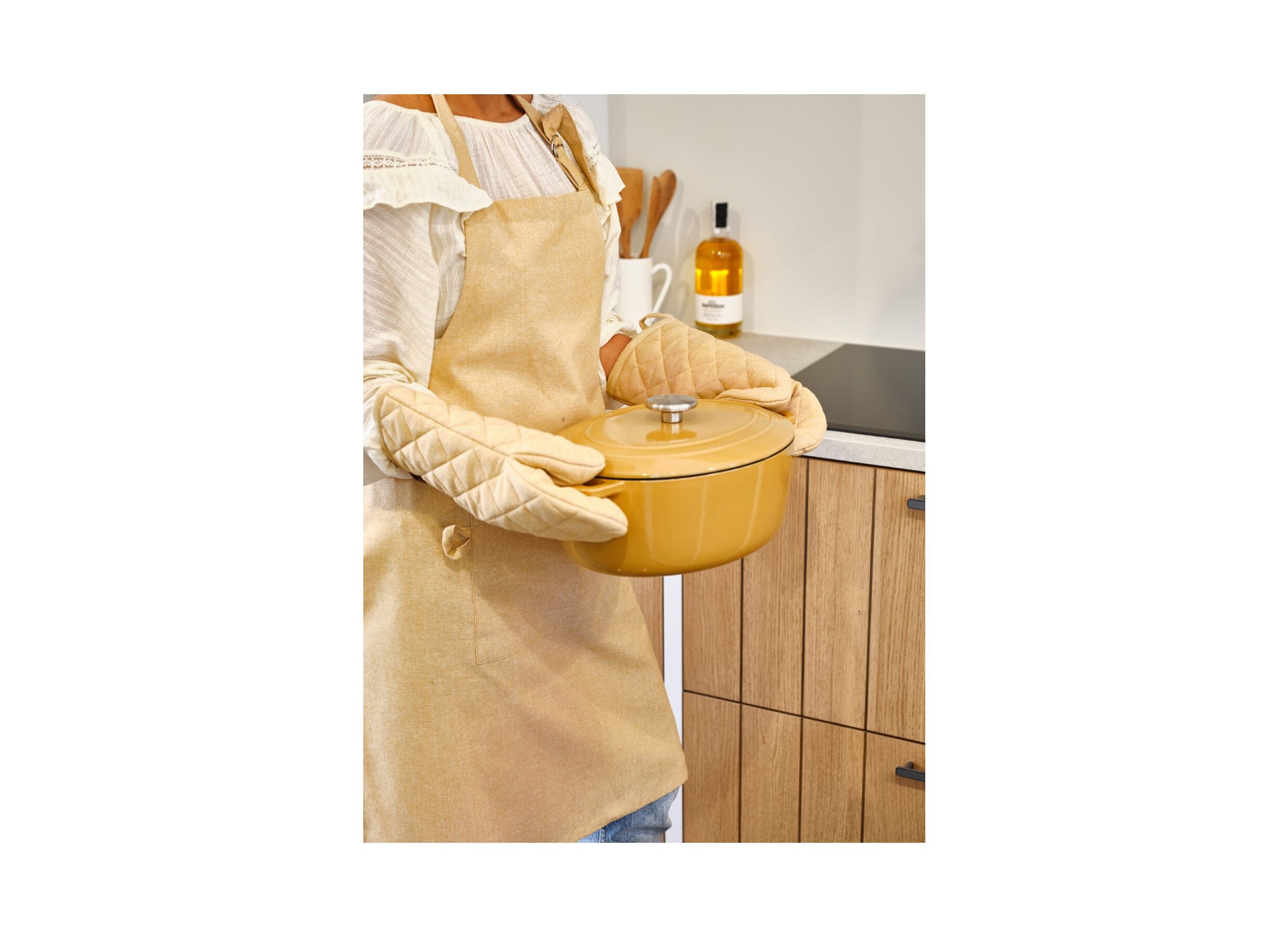 Foto ambiance - Gant isolant Stoff 31x15cm - coton - amber