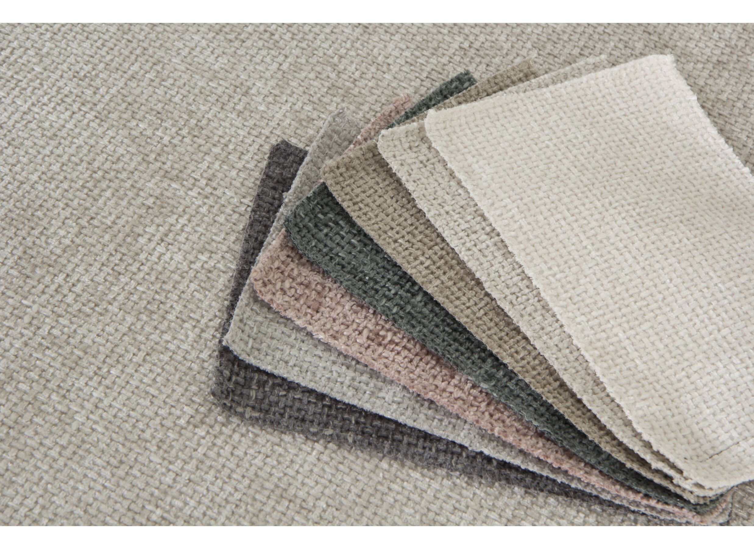 Canapé d'angle Kelmis 323x178cm - tissu - beige