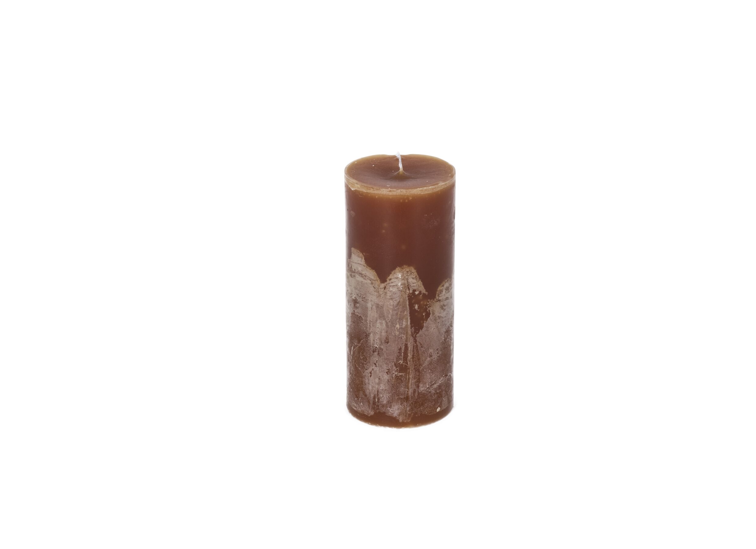 Plus Important - Bougie Cylindre Ø8,6x20cm - rustique - cognac