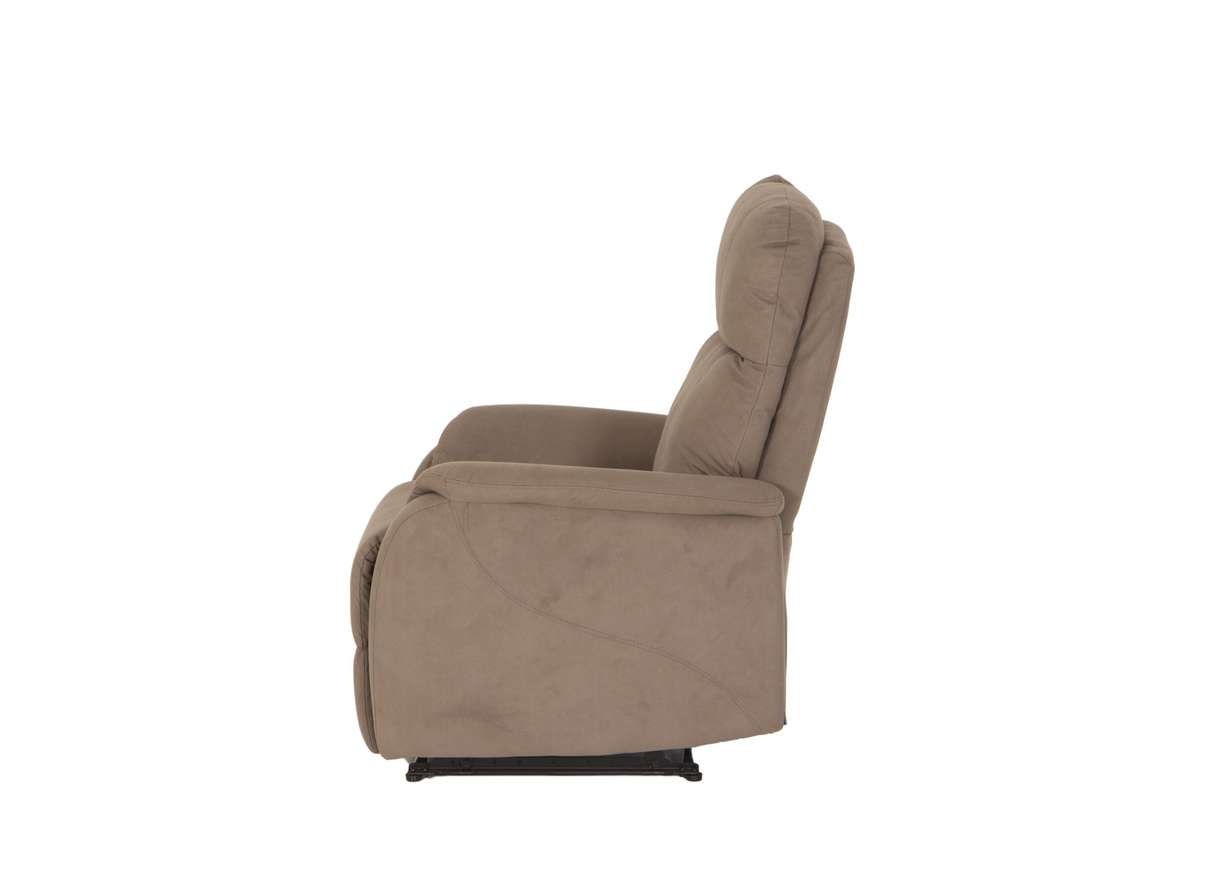 Detail - Fauteuil relax Gancedo tissu brun