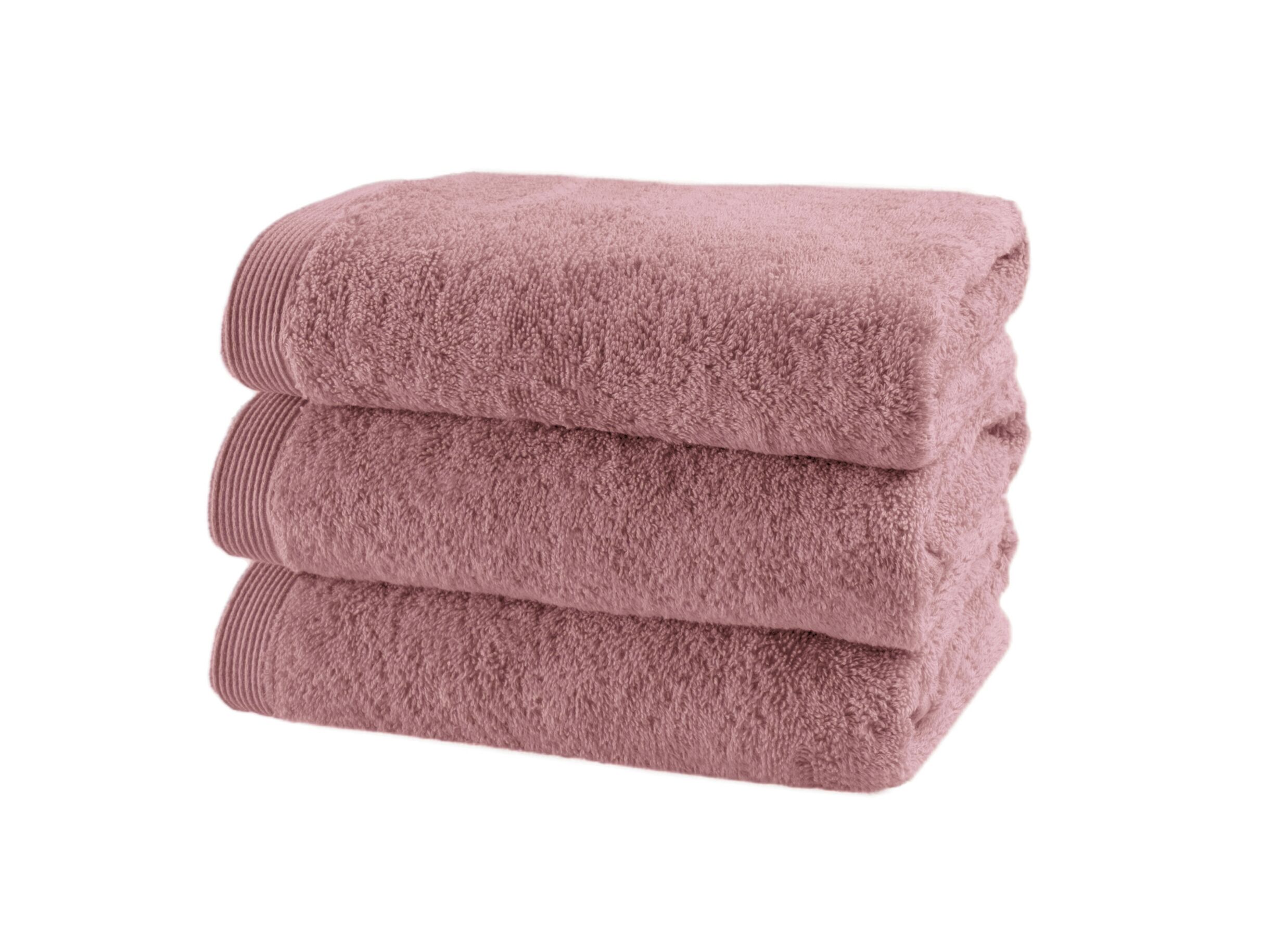 Handdoek Flora 50x100cm - katoen - blush - Serviette de bain Flora 50x100cm - coton - blush