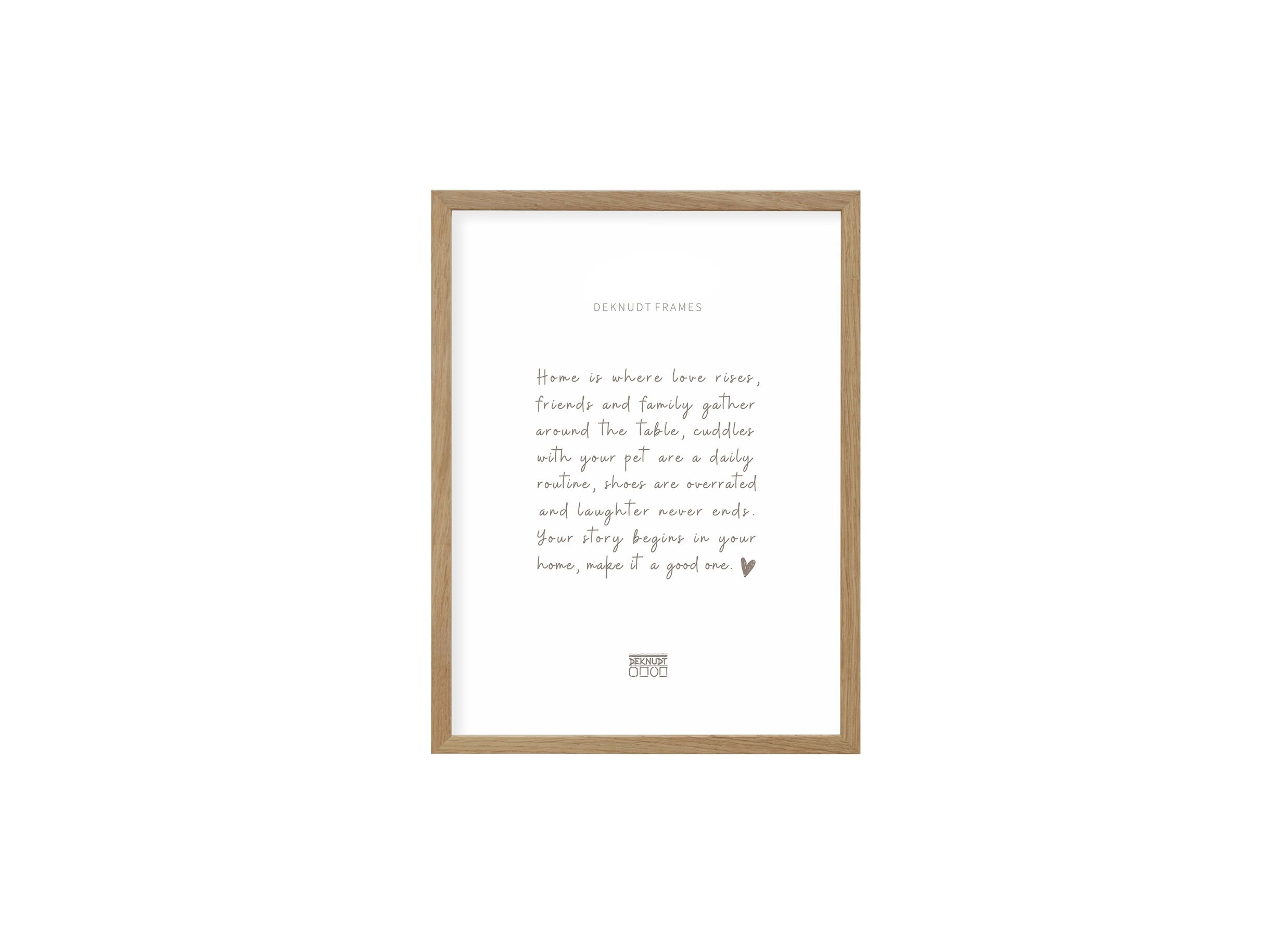 Cadre photo 40x60cm - Cadre photo 60x40cm - bois & verre - brun