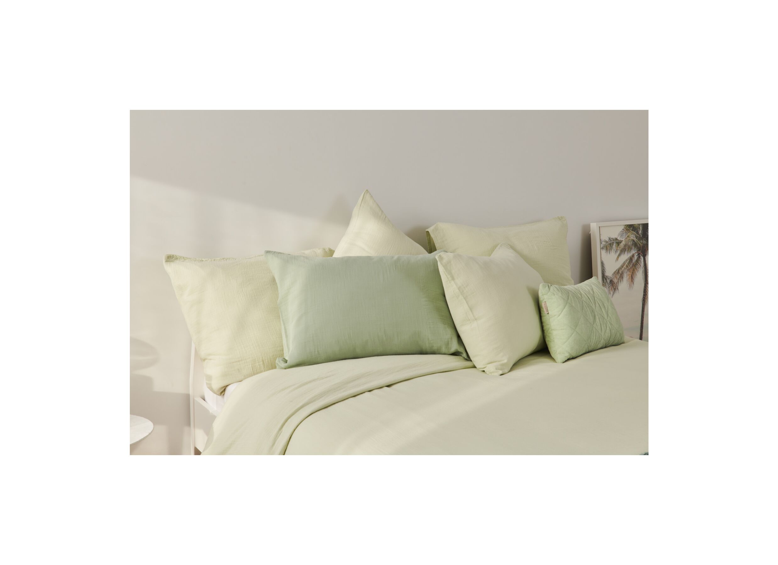 Aperçu - Housse de couette 140x200/220cm - tétra coton - vert clair