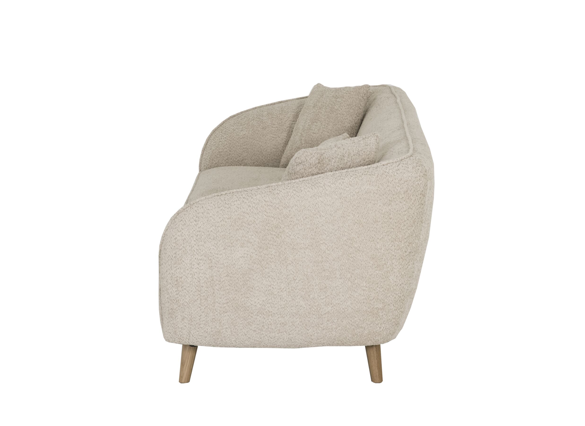 Aperçu - Canapé Momo 3 places - fibre de polyester - beige