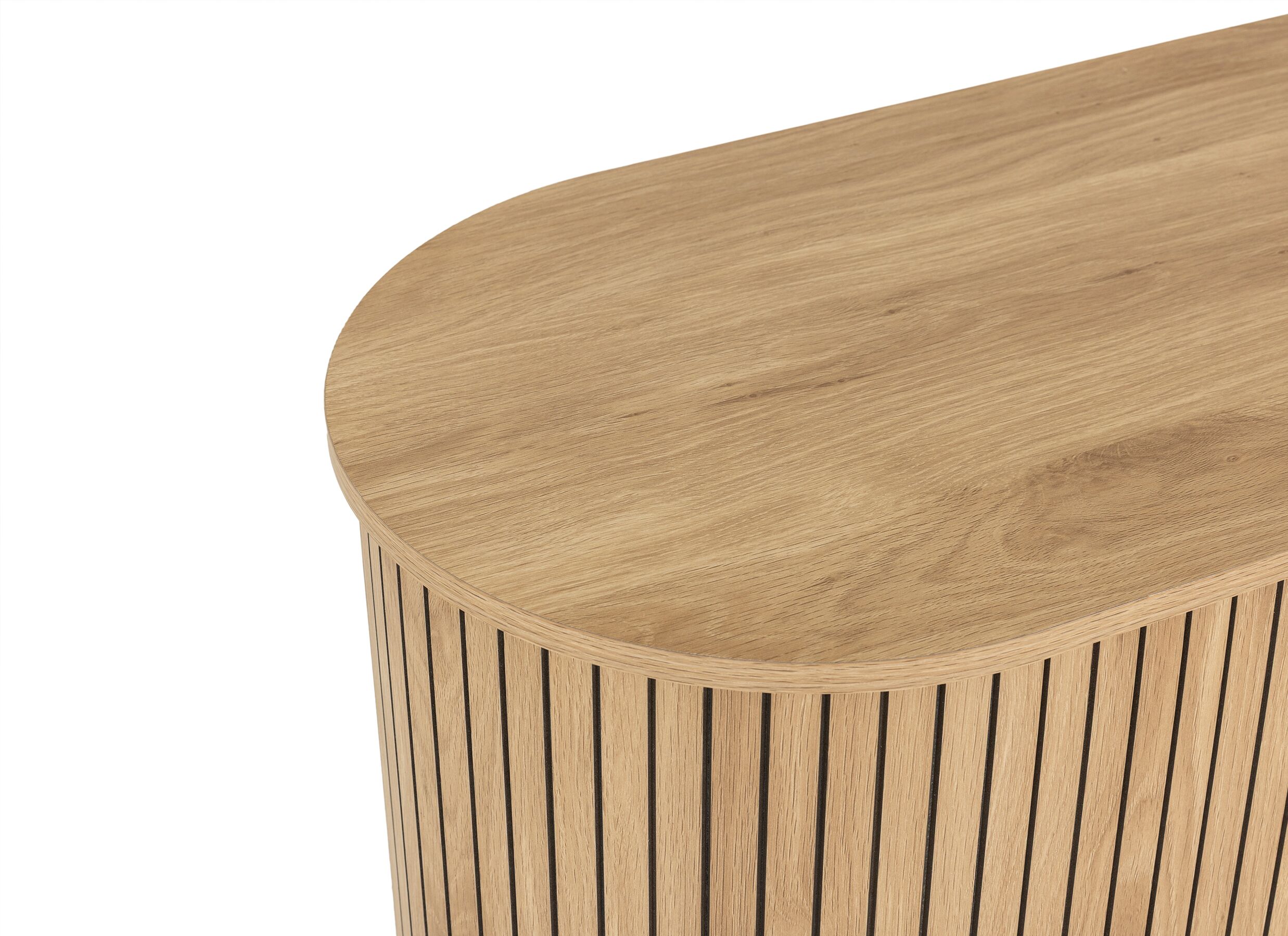 Detail - Commode Craze 160x40x80cm - mélamine - light oak