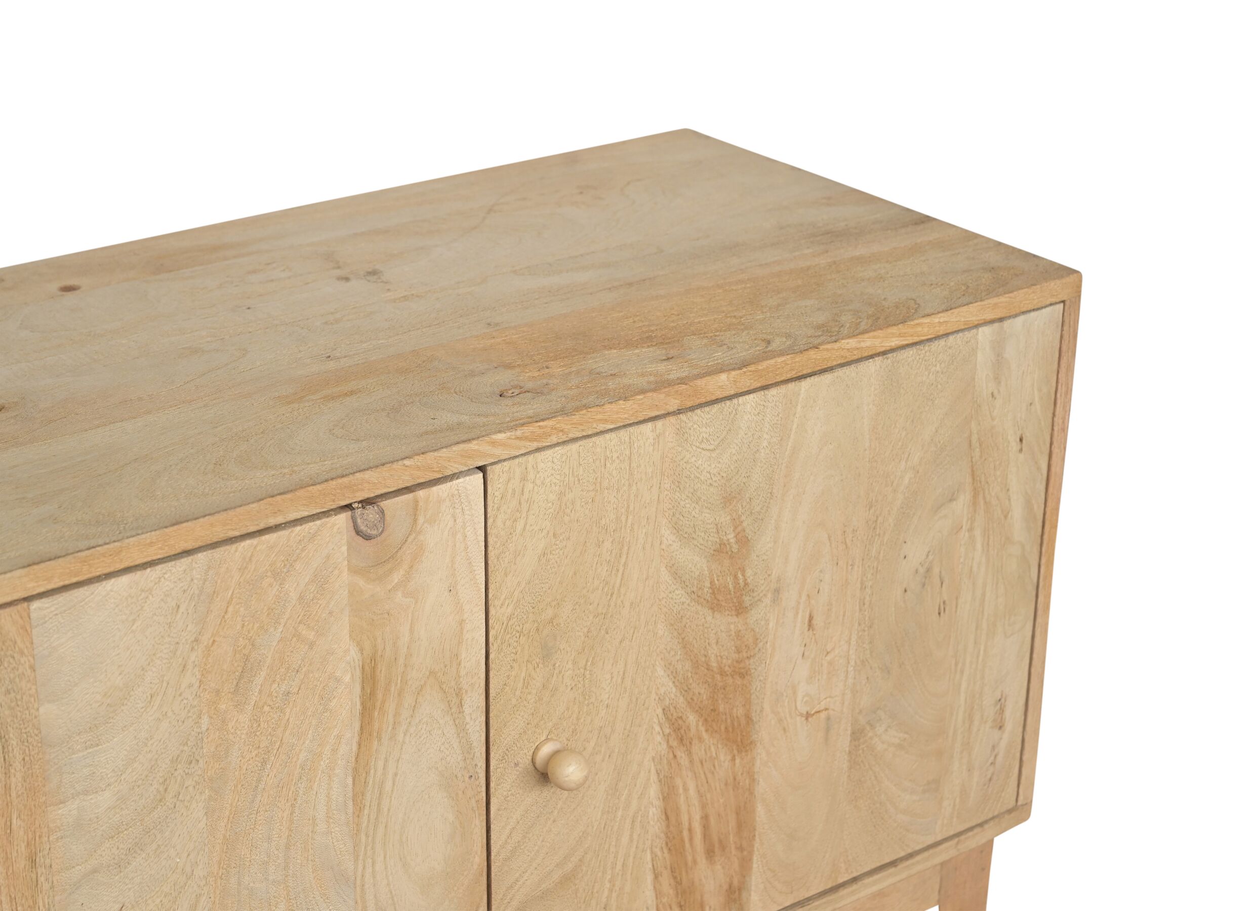 Detail - Meuble TV Morgane 135cm - manguier massif - naturel