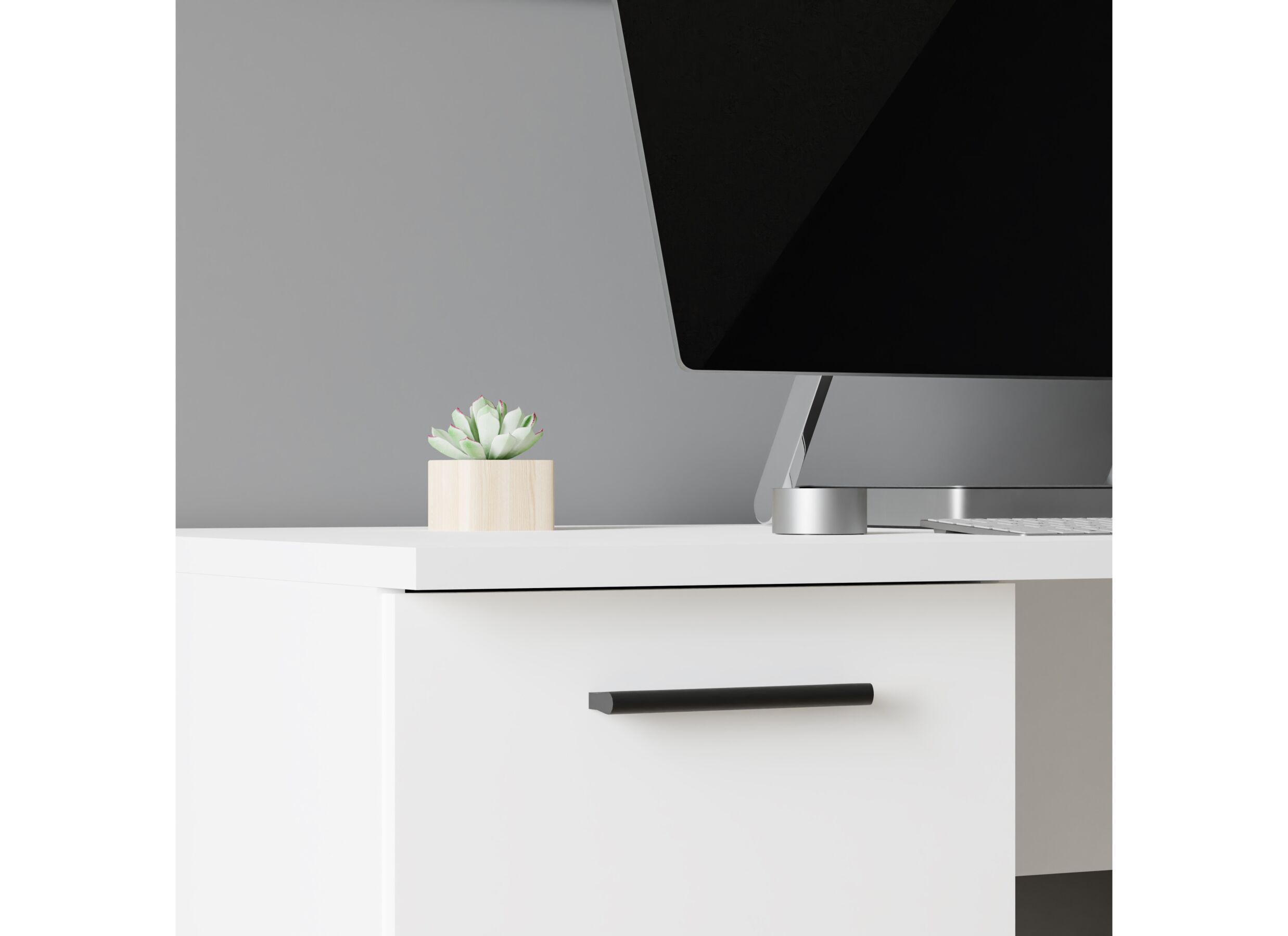 Detail - Bureau Net307 138x60x74cm - décor - blanc