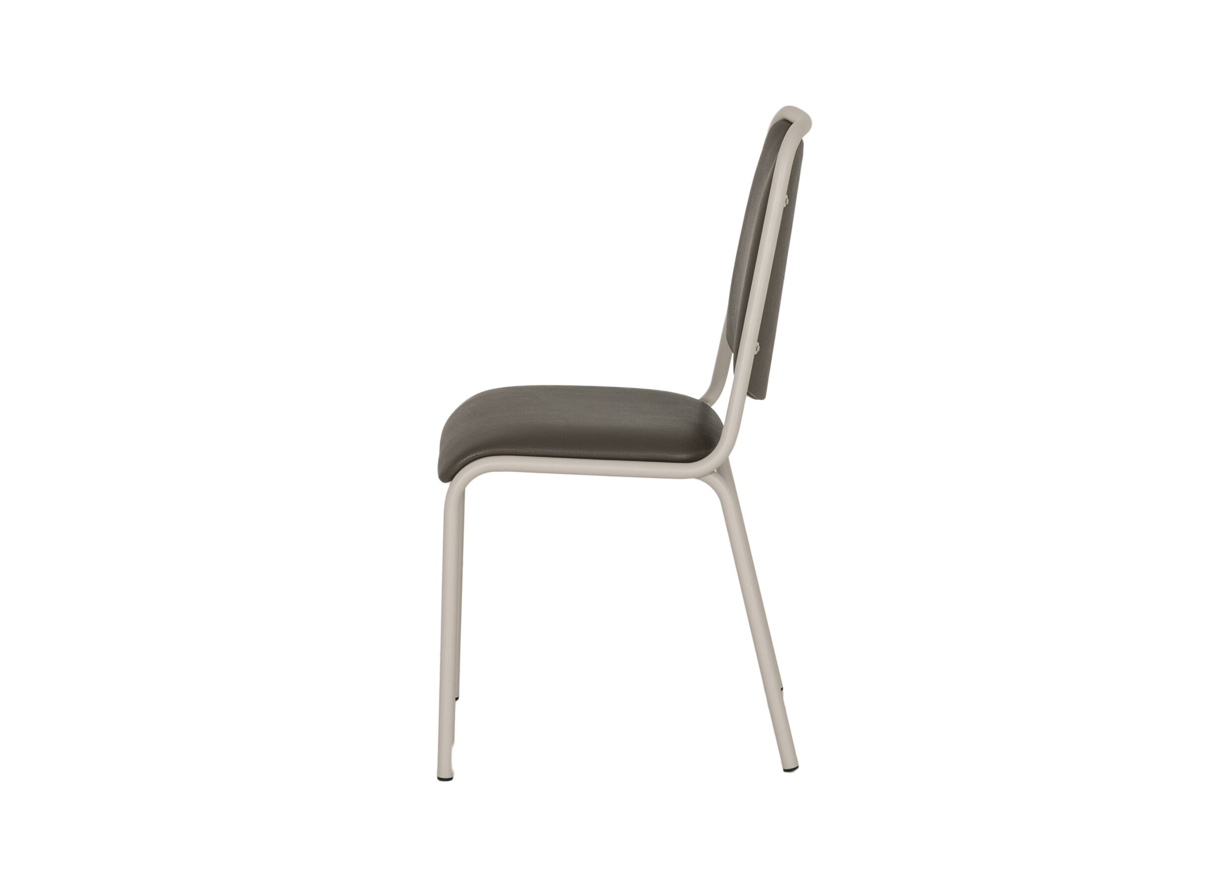 Aperçu - Chaise Sunny 44x54x89cm - similicuir - taupe foncé