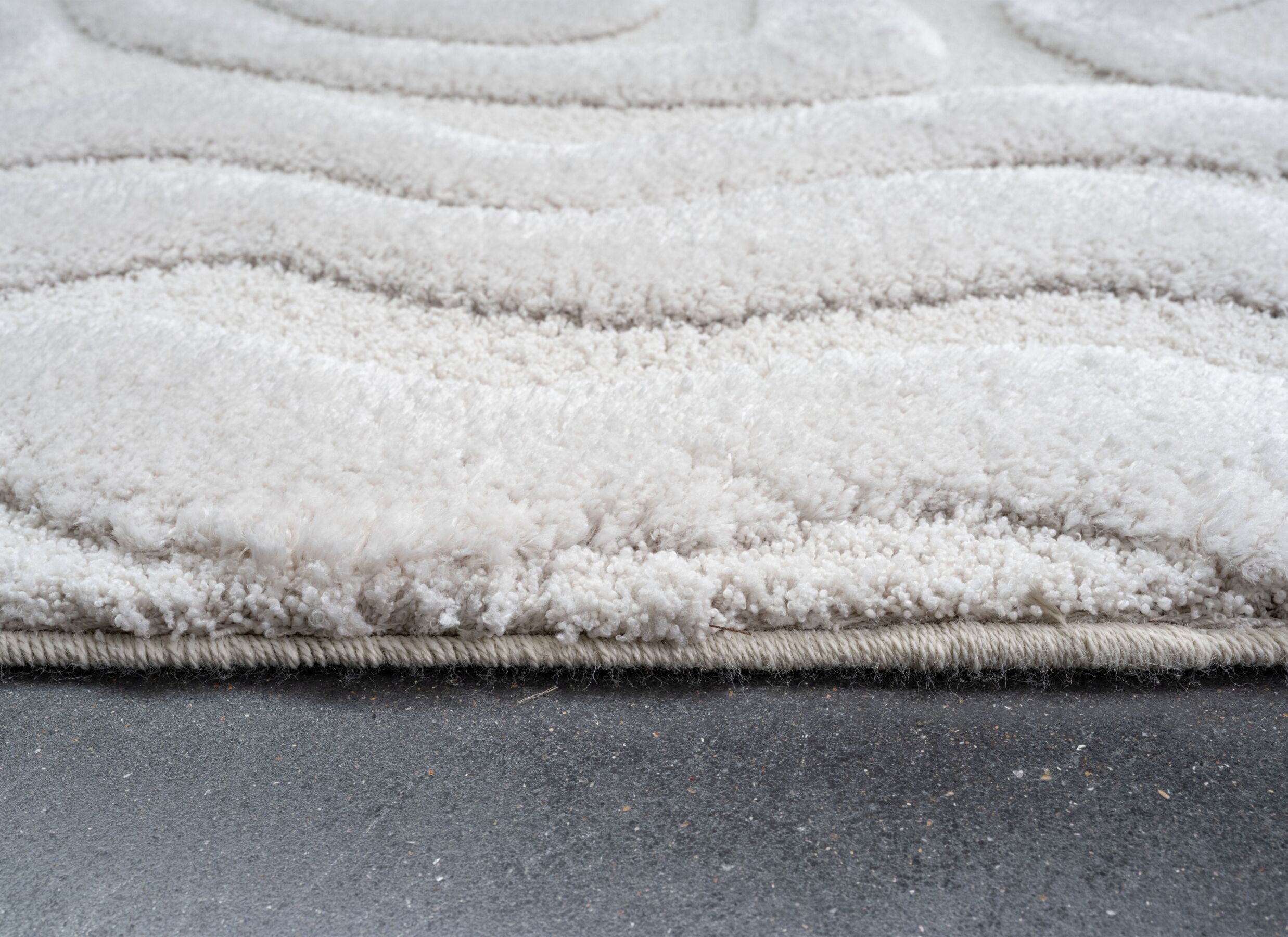 Detailfoto - Tapijt Madagaskar 160x230cm - polyester - wit
