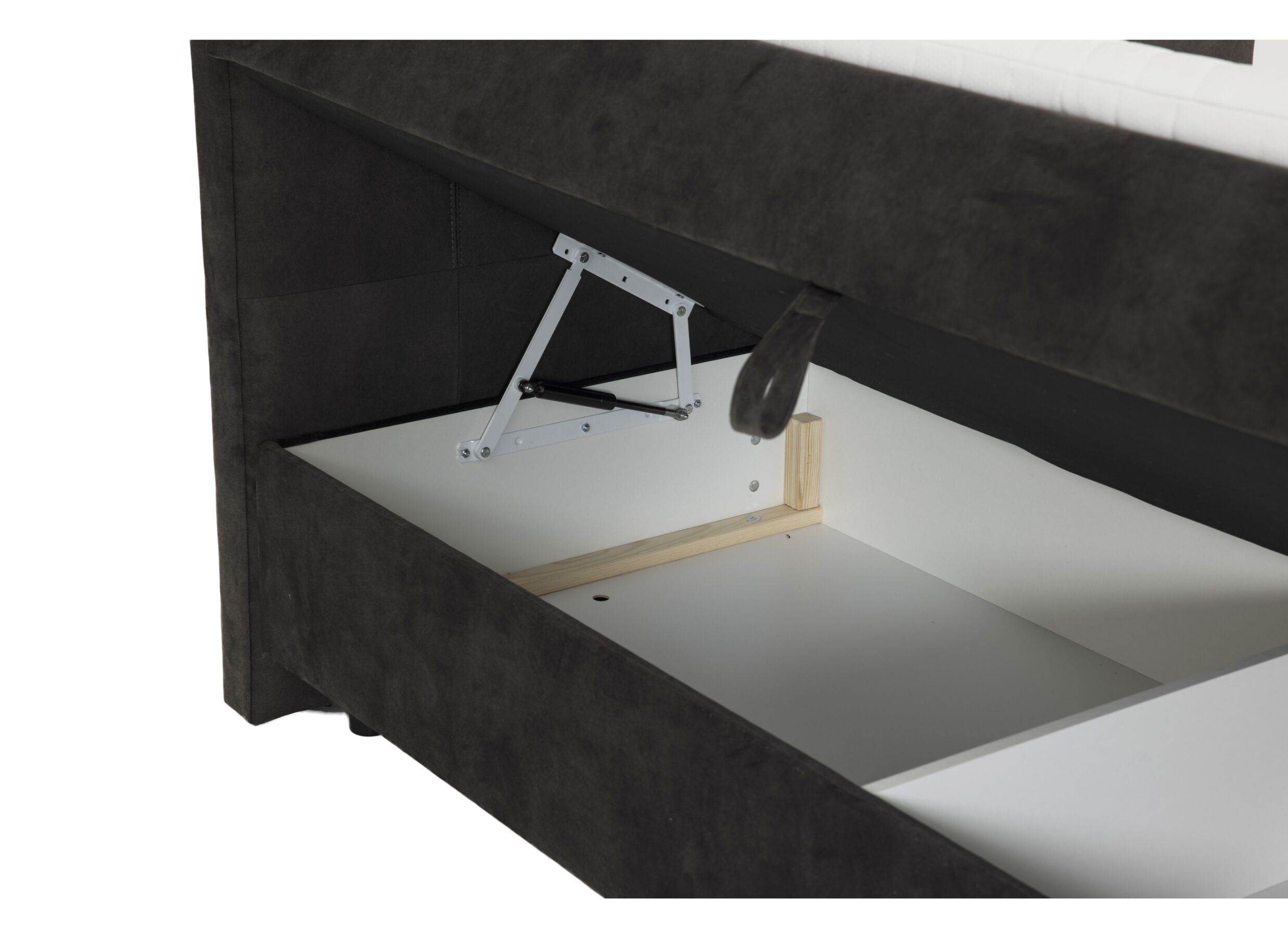 Bedbox Valetta 160x200cm met opbergruimte stof espresso