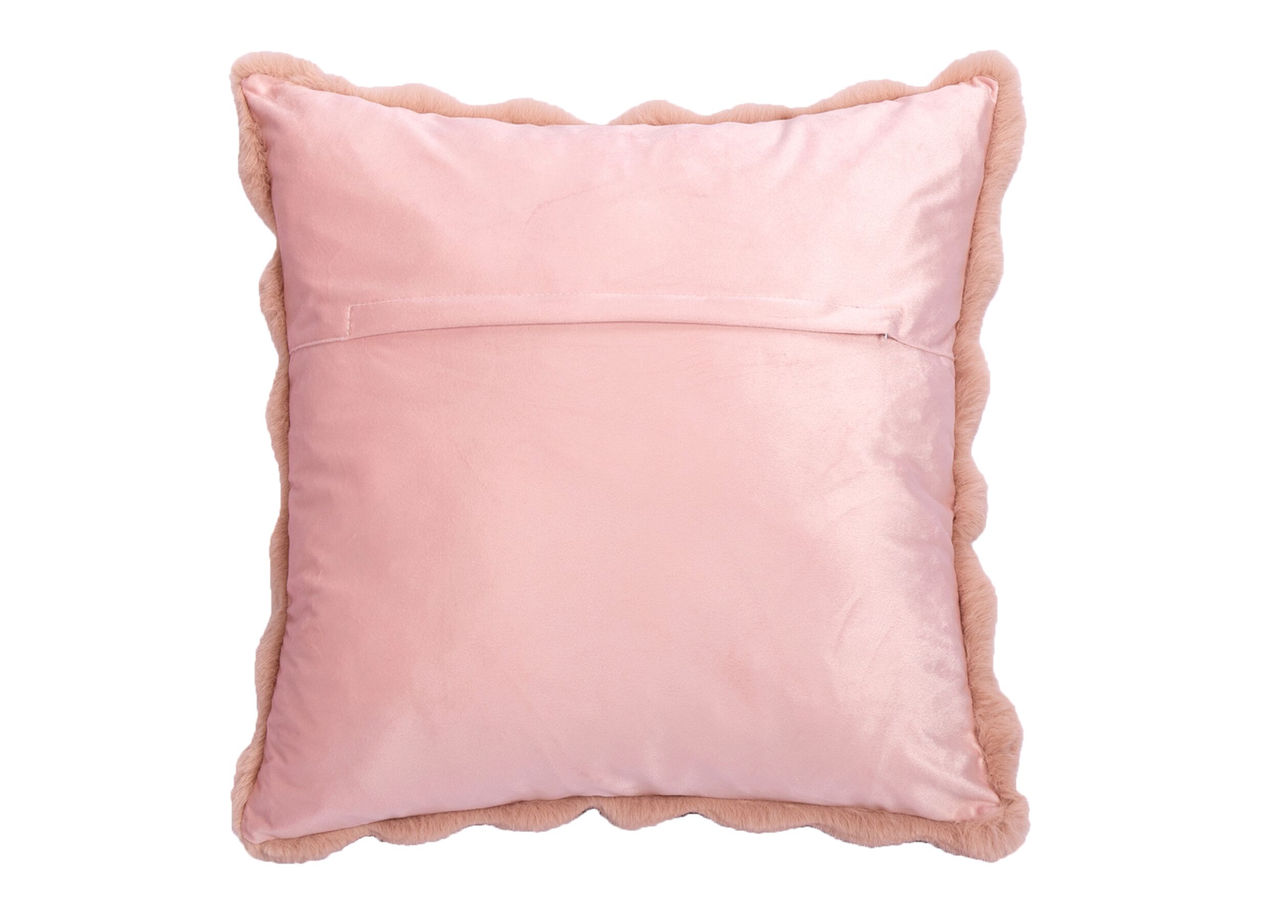 Aperçu - Coussin Dreamy 60x60cm - faux fur - rose