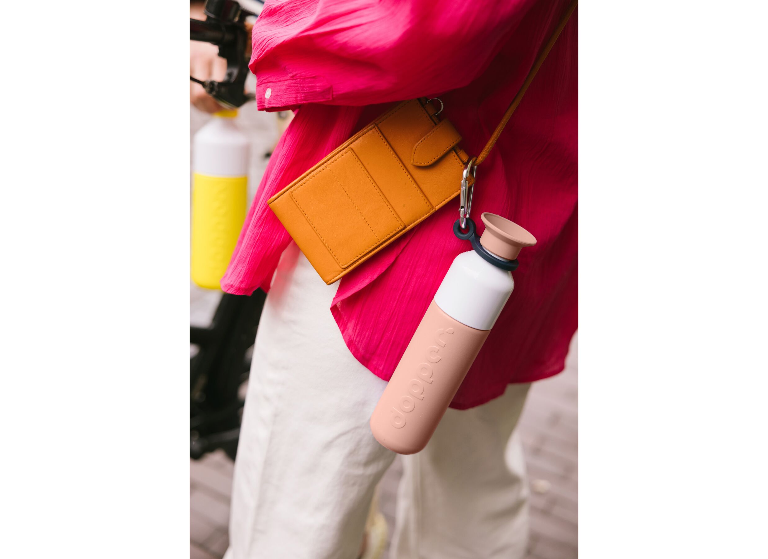 Foto ambiance - Bouteille isotherme Dopper 35 cl - Inox - Pêche