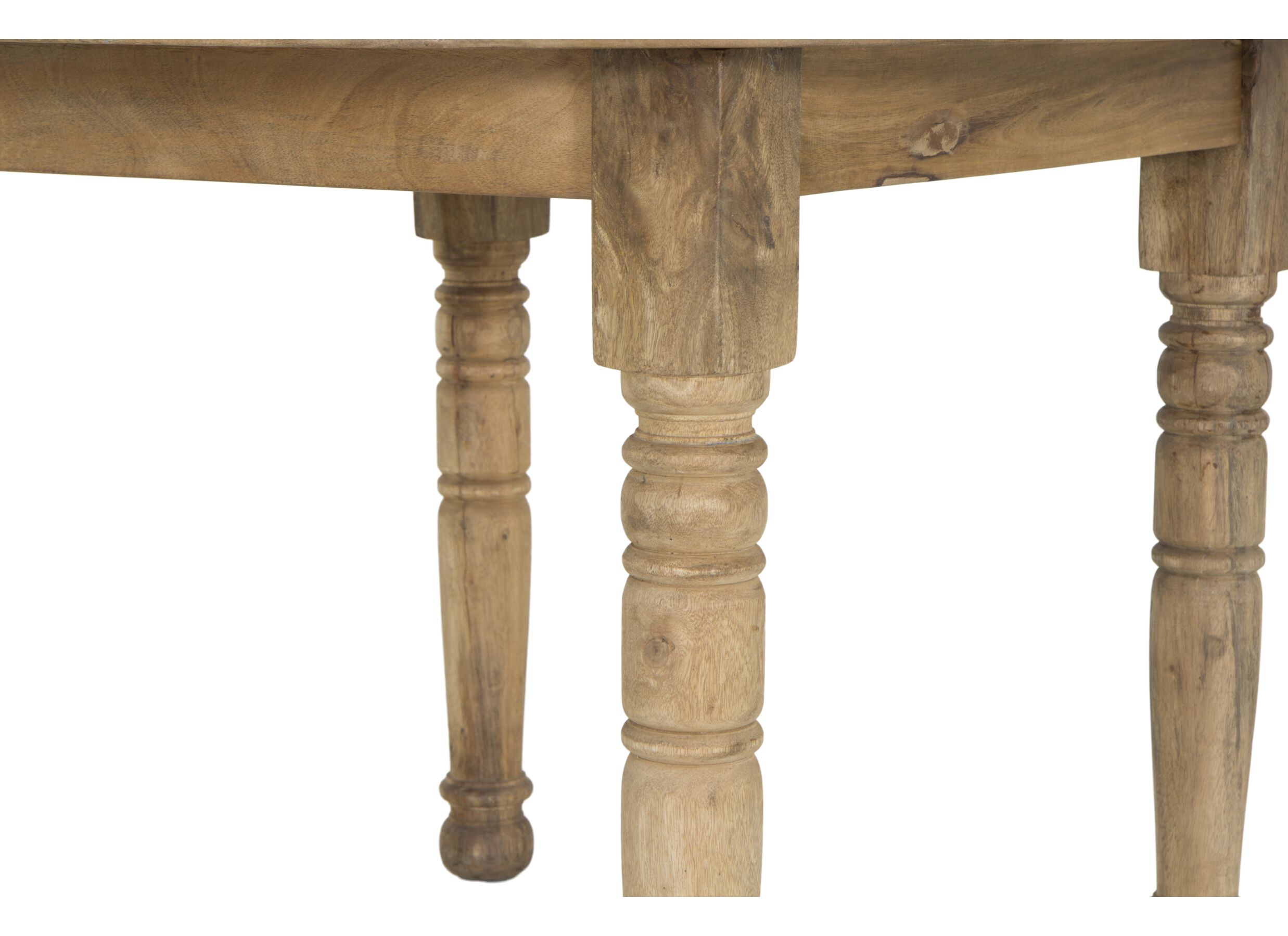 Detail - Table Molly Ø115cm - mangue massif - naturel