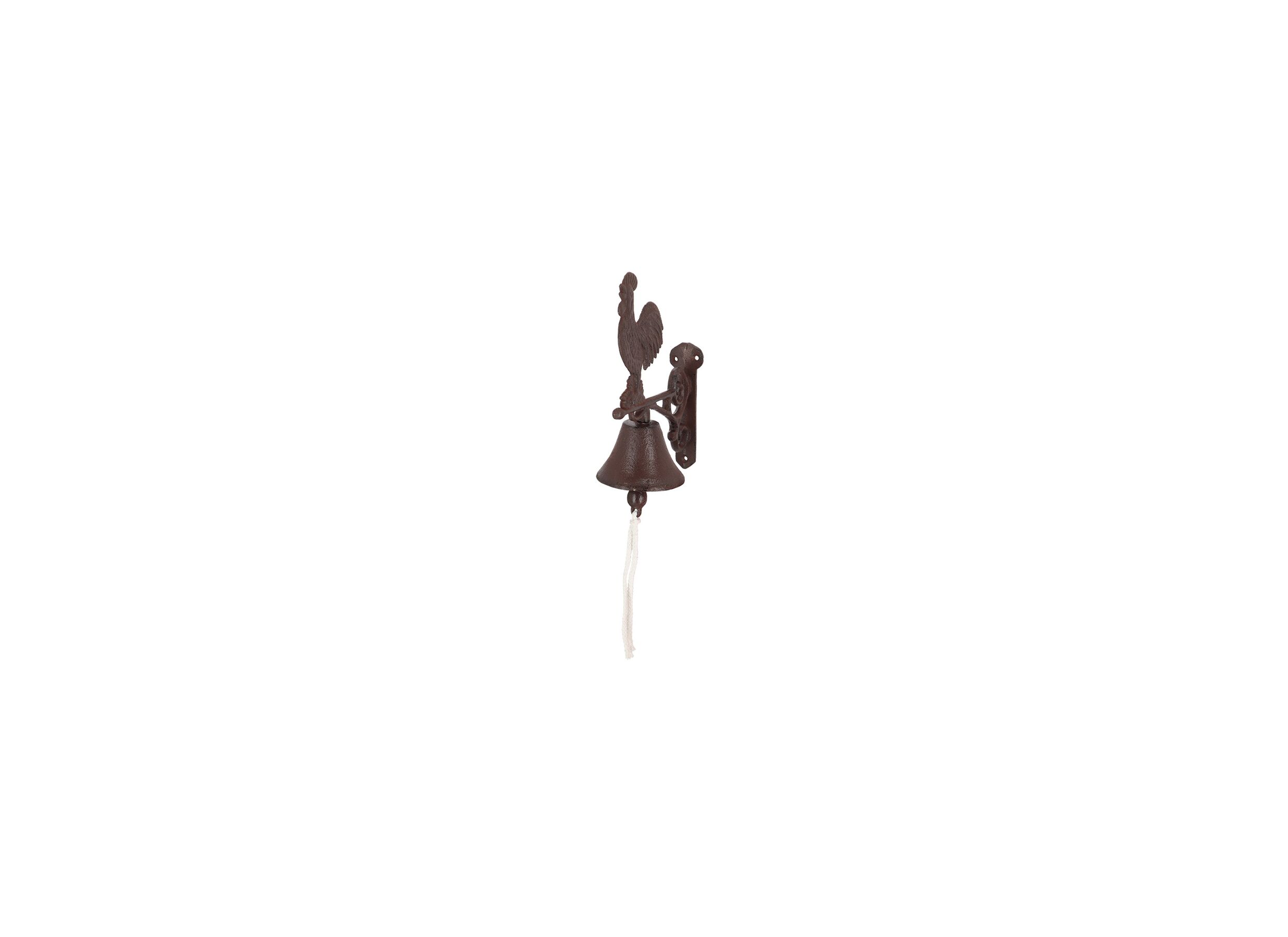 Aperçu - Sonnette coq H25,6cm fonte brun