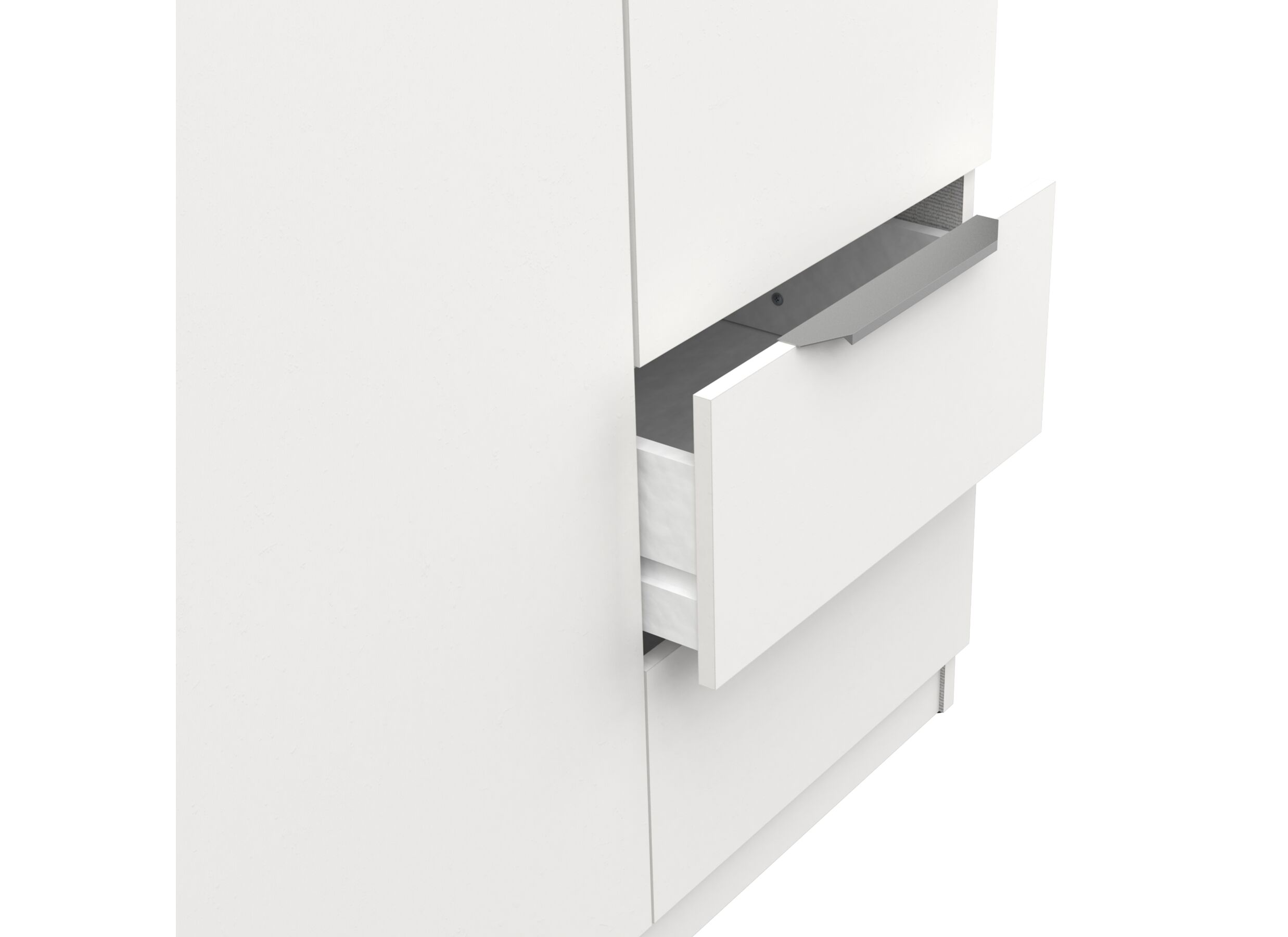Garde-robe Ghost 119cm - décor - blanc