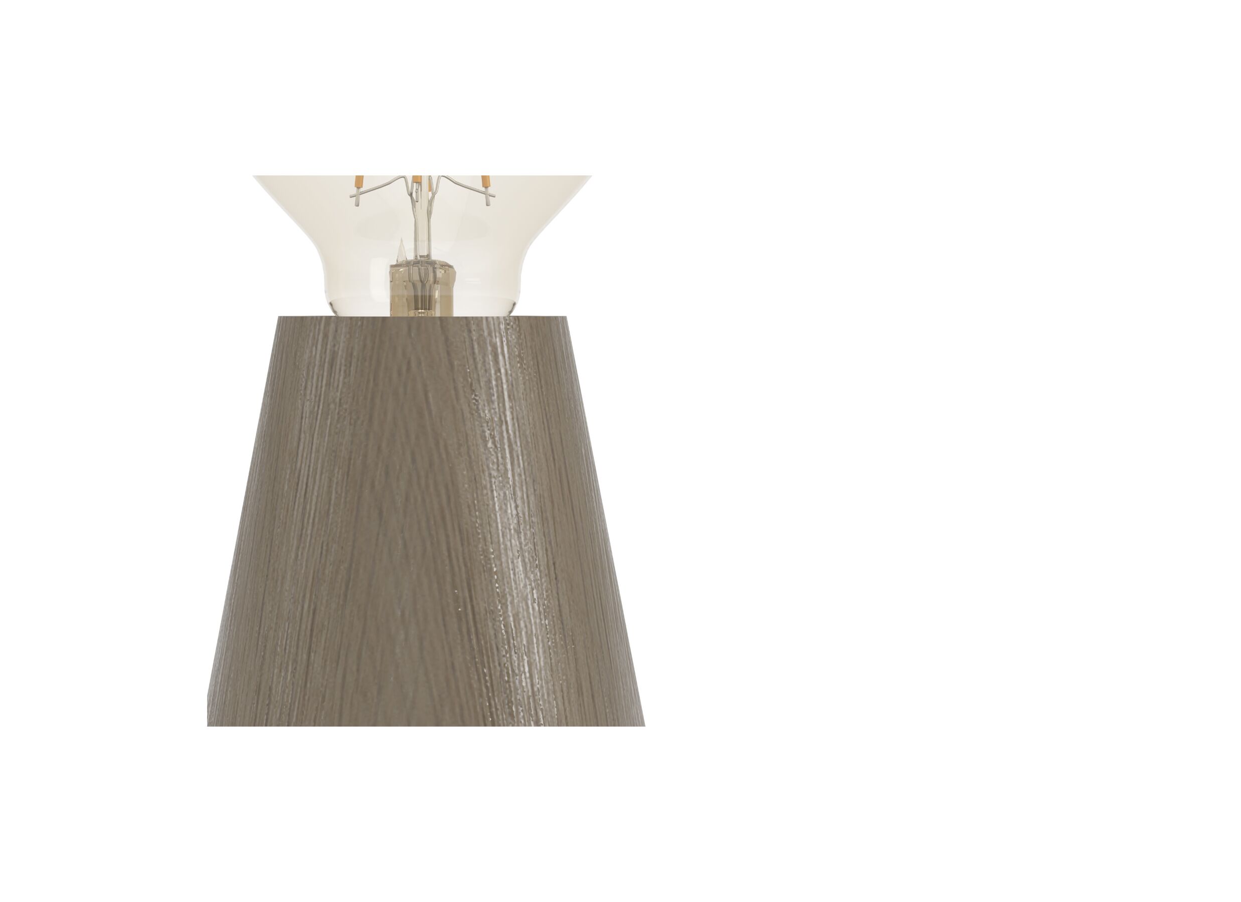 Detailfoto - Tafellamp ASBY E27 H10cm hout donkerbruin