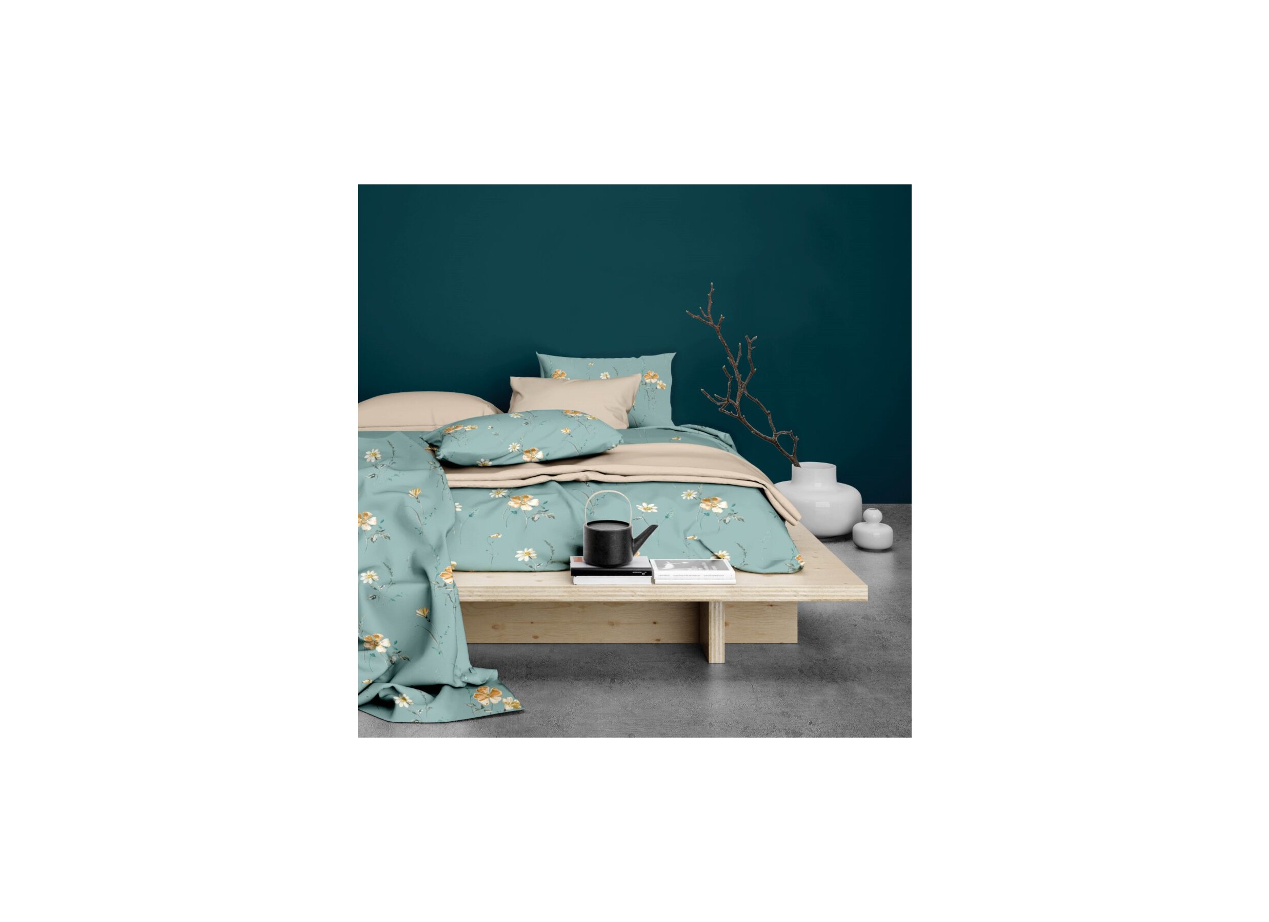 Foto ambiance - Housse de couette Zabina 240x200/220cm coton satin