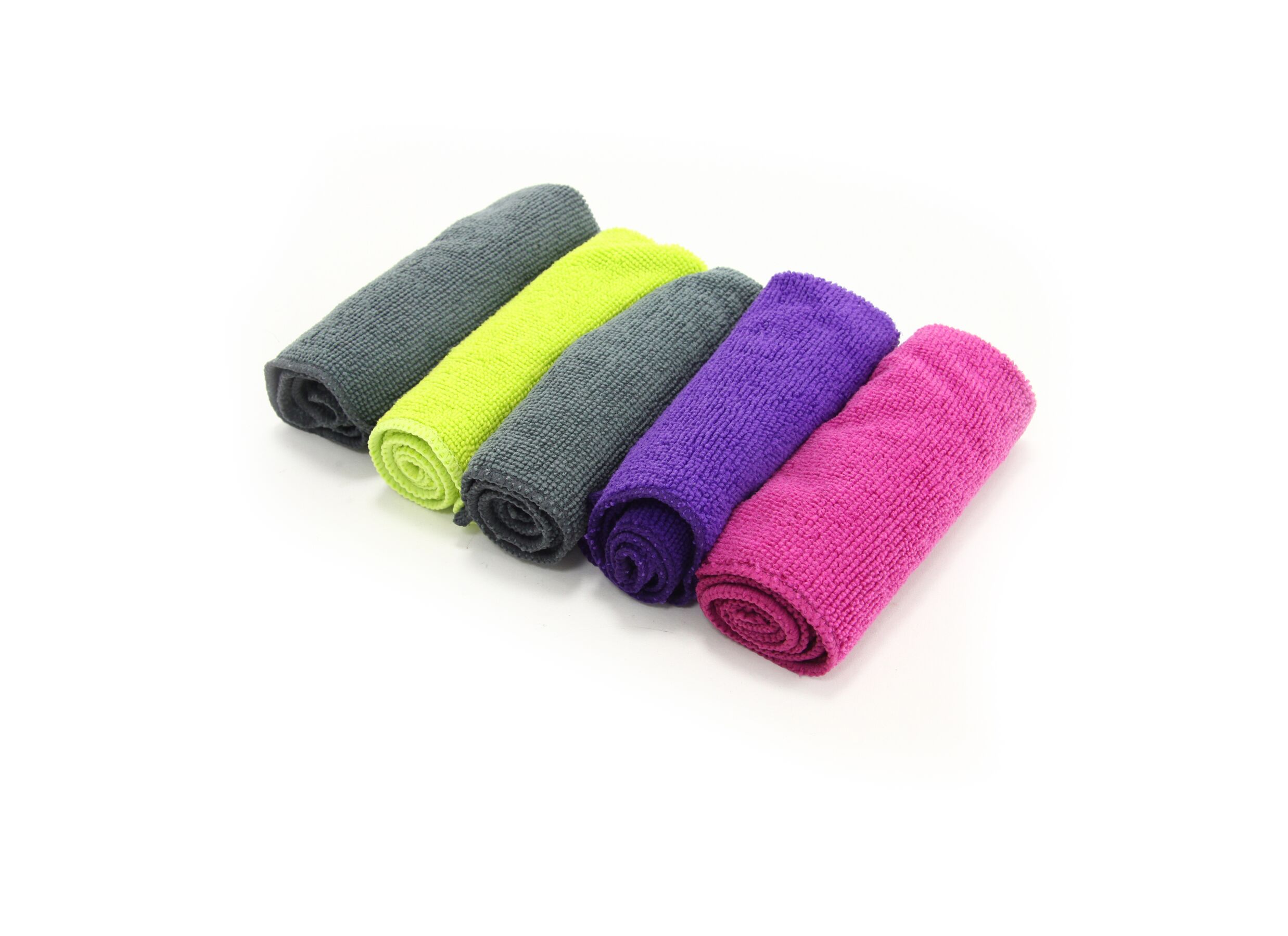 Microvezeldoek multicolor, set van 5