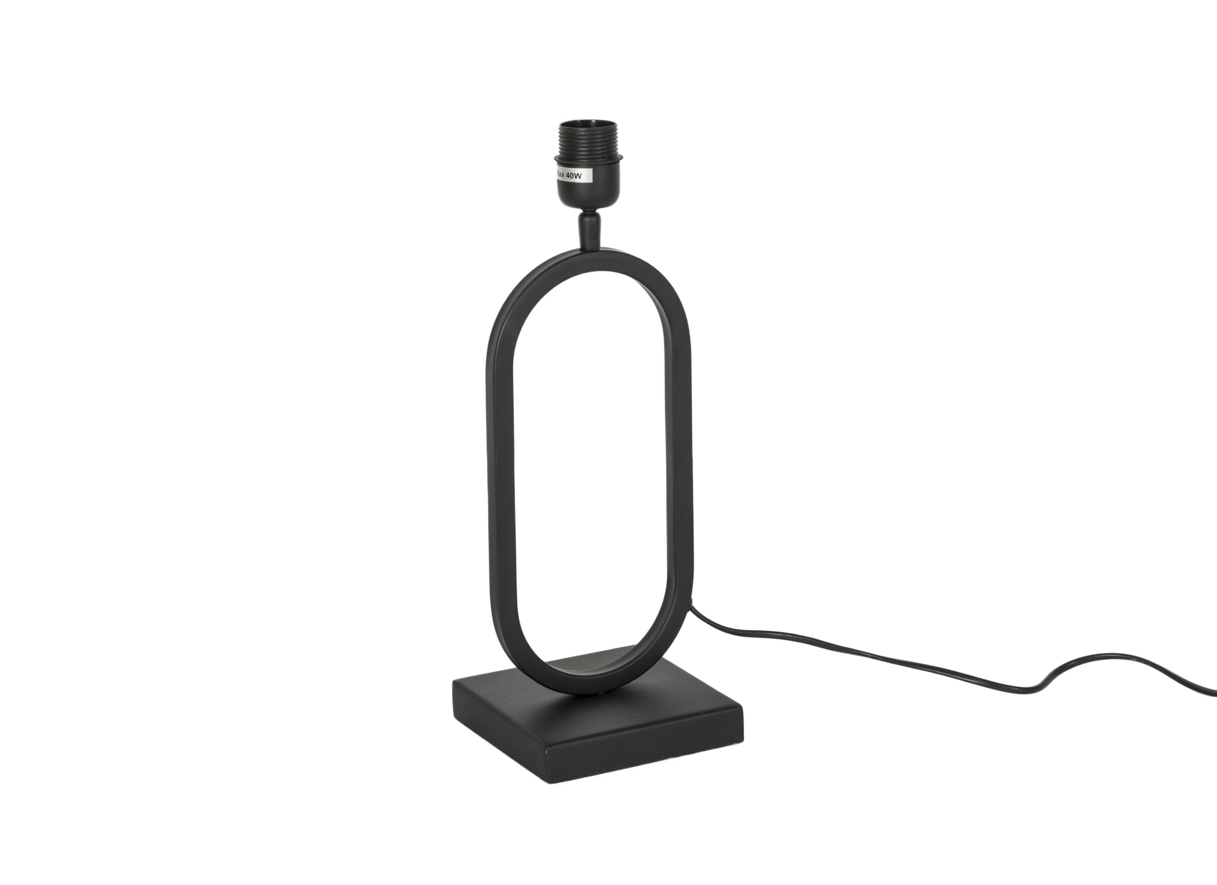Plus Important - Lampe de table Rico E27 H40cm - métal - noir