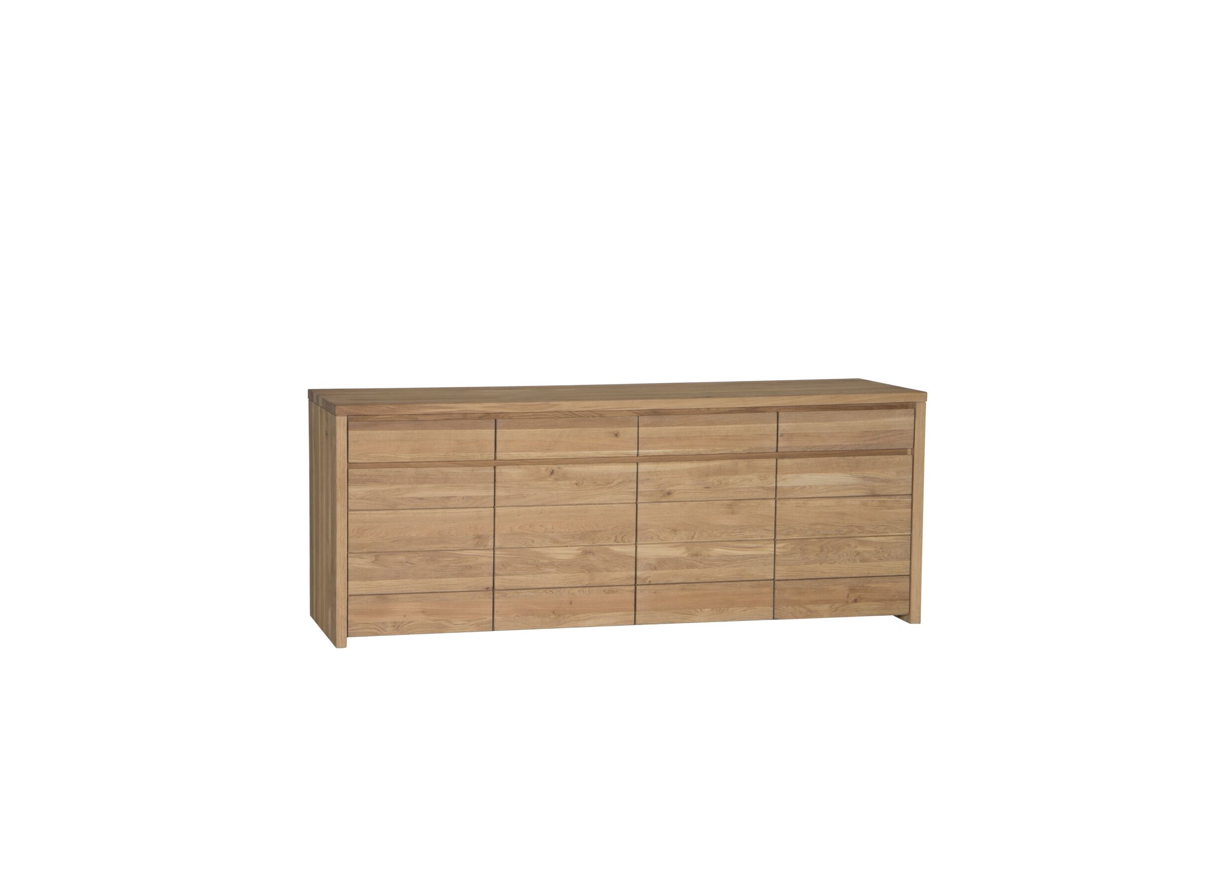 Buffet Amarillo 225cm - Buffet Amarillo 225cm - chêne massif & décor - naturel
