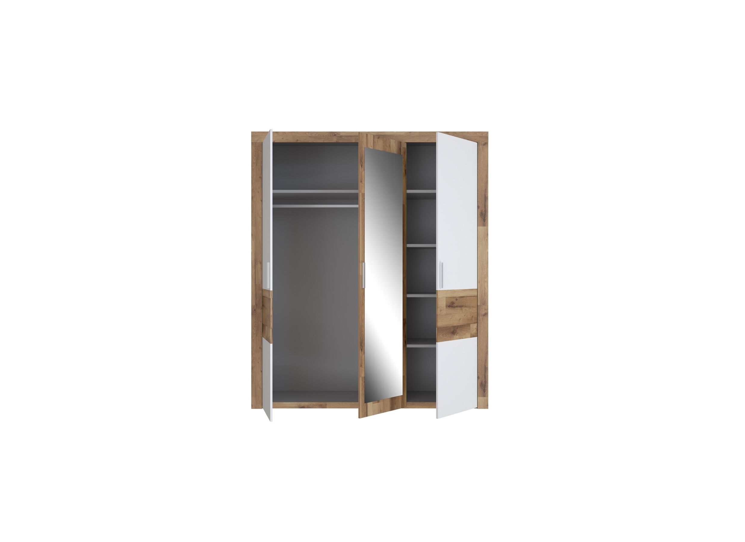Disposition - Garde-robe Ricciano-II 181cm - décor - chêne/blanc