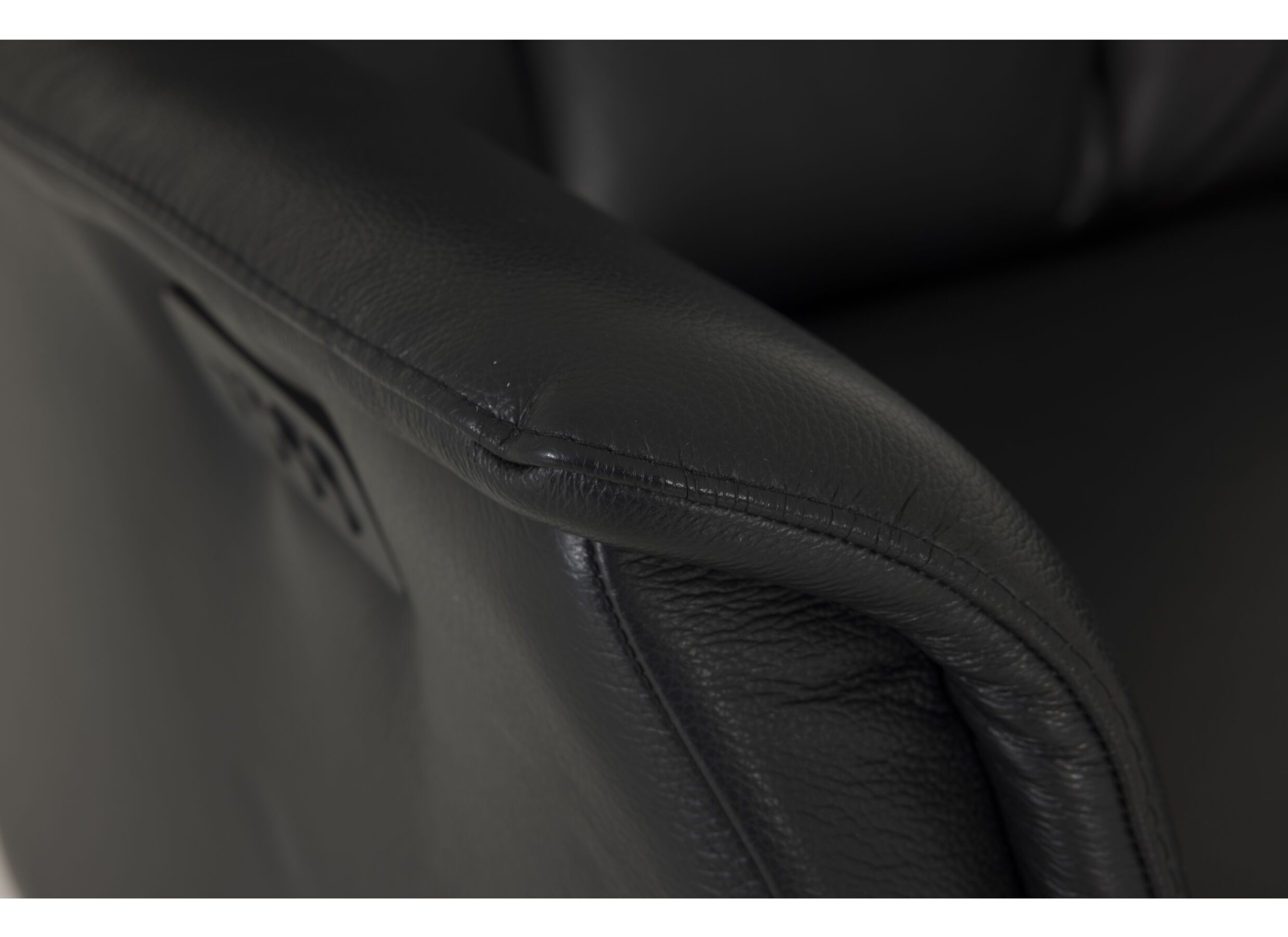 Detail - Fauteuil relax 8020 cuir - noir avec relax