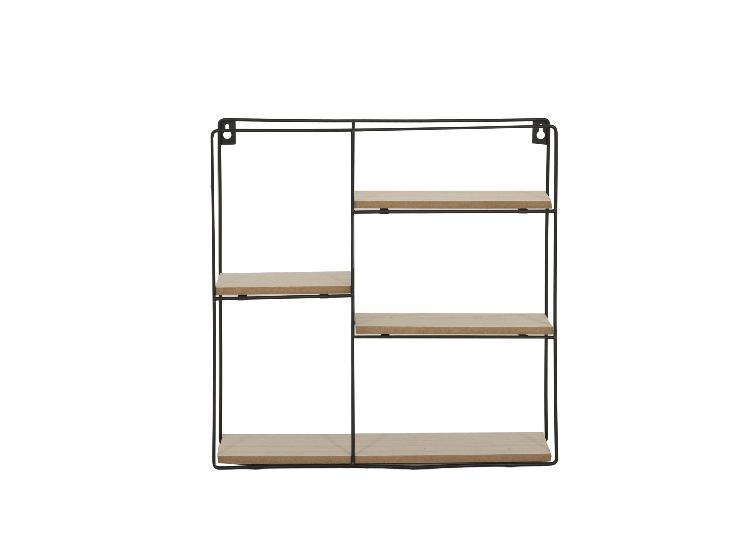 Aperçu - Étagère murale Teide 40x10x40cm - métal MDF - naturel